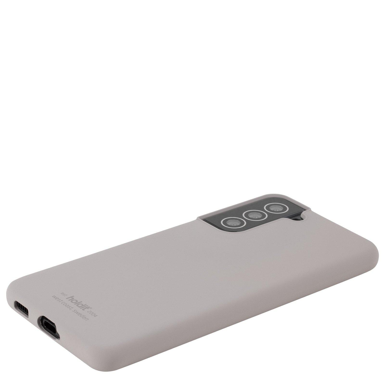 Coque en silicone pour Samsung Galaxy S22, Gris