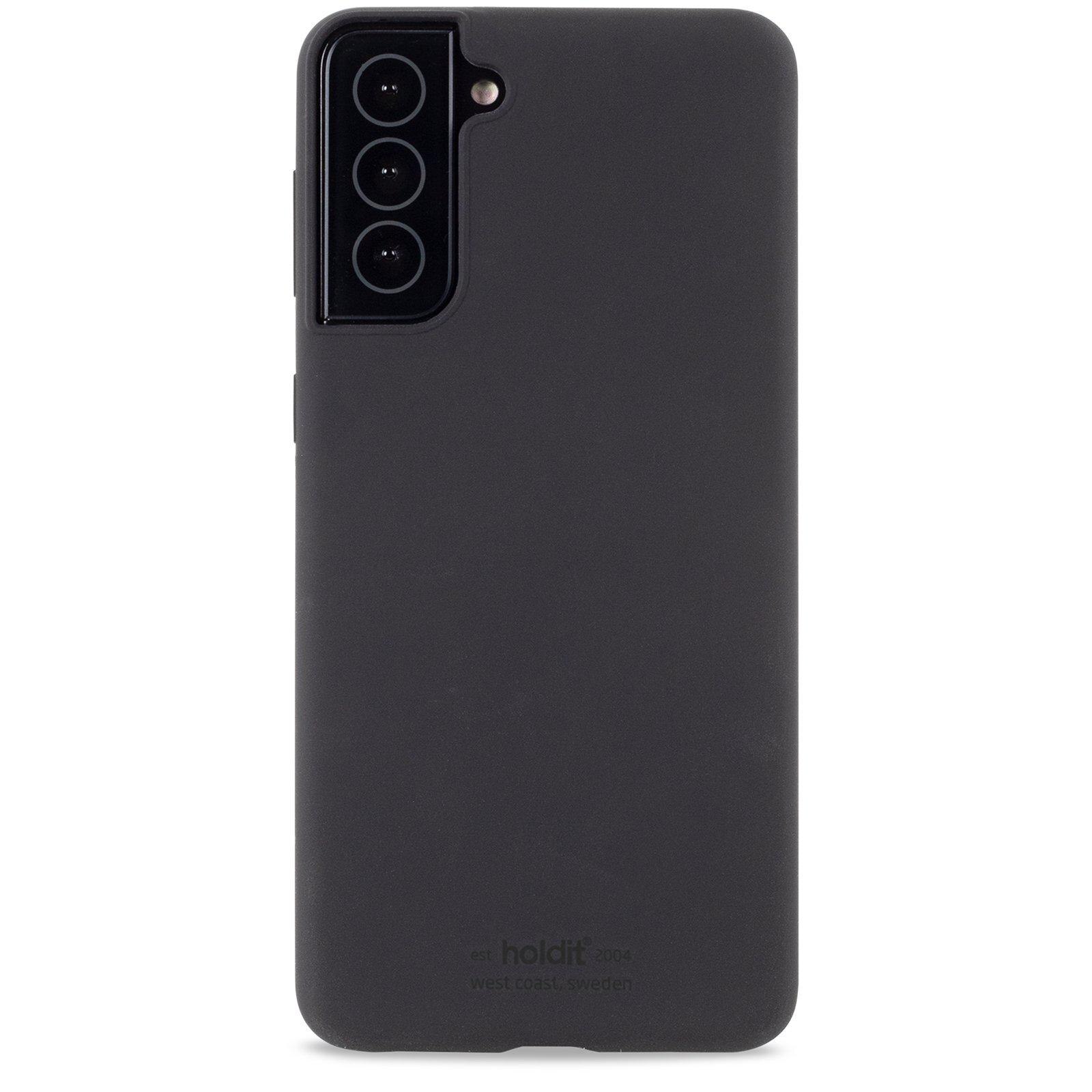 Coque en silicone pour Samsung Galaxy S22 Plus, Noir