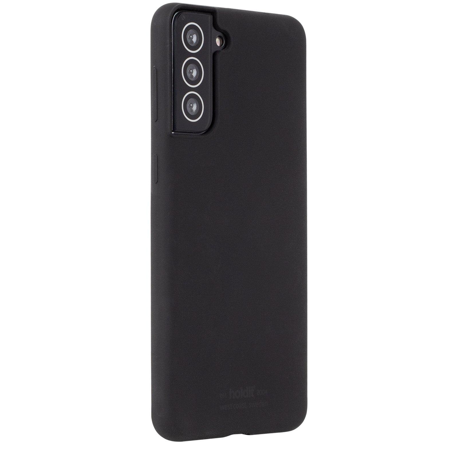 Coque en silicone pour Samsung Galaxy S22 Plus, Noir