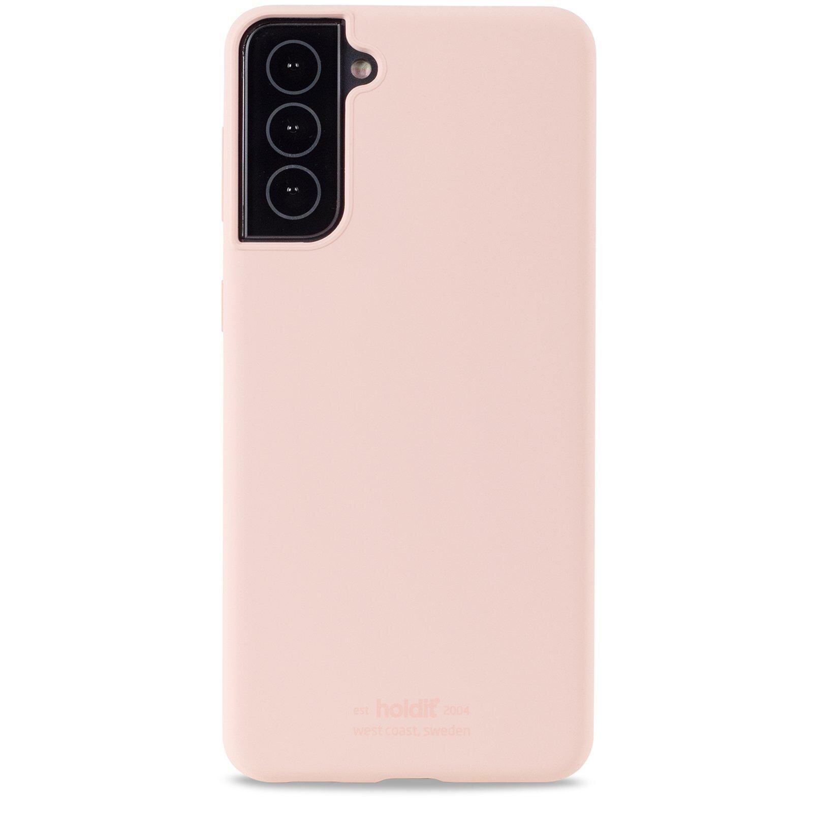 Coque en silicone pour Samsung Galaxy S22 Plus, Rose