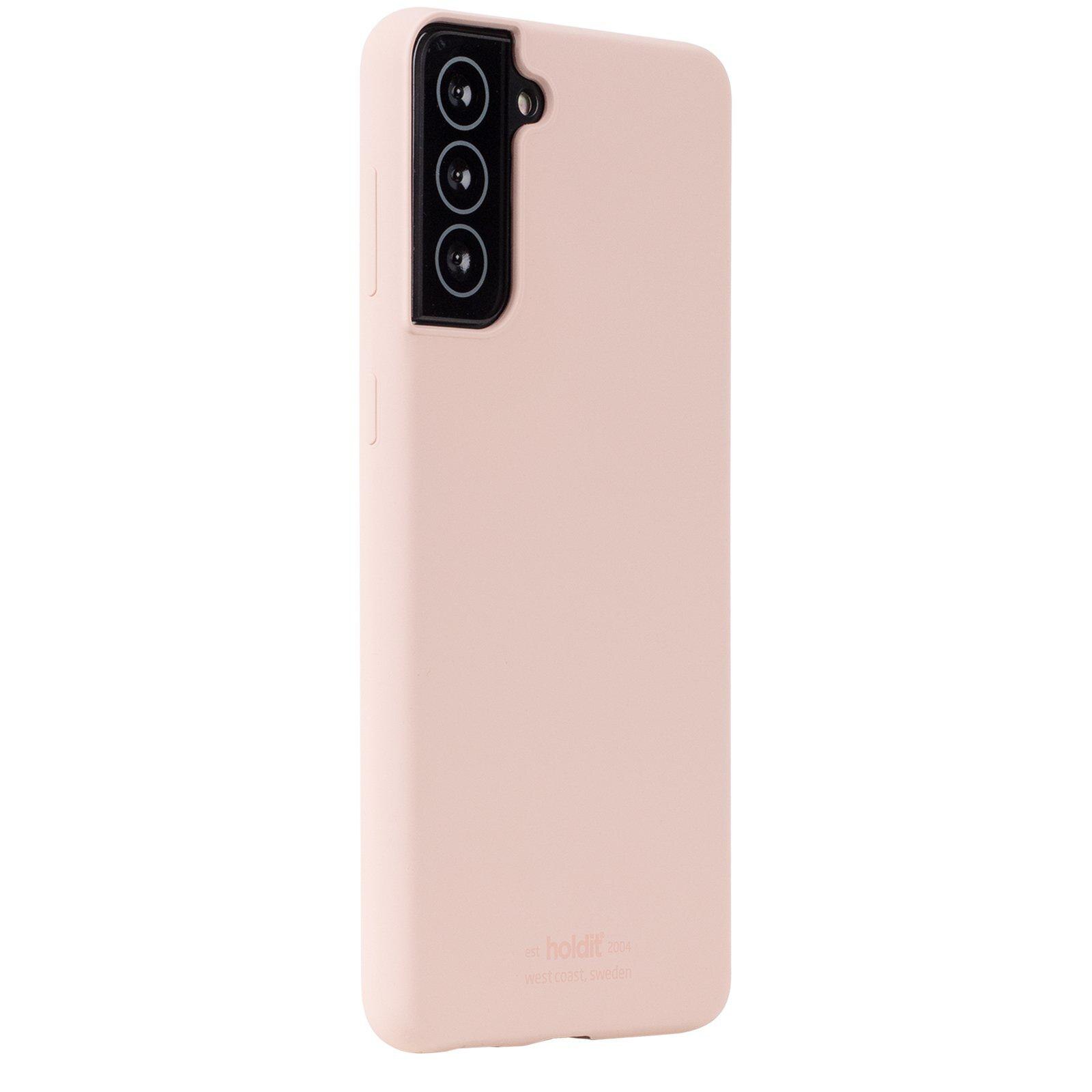 Coque en silicone pour Samsung Galaxy S22 Plus, Rose