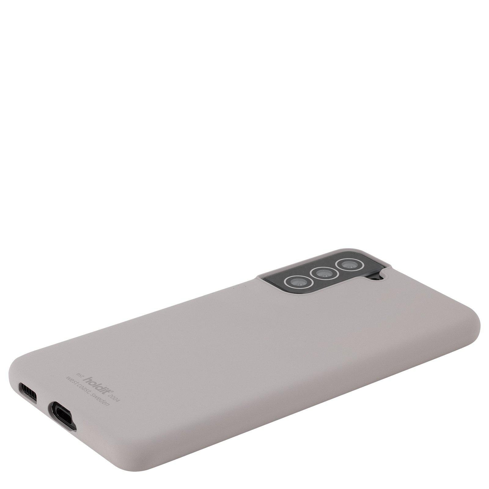 Coque en silicone pour Samsung Galaxy S22 Plus, Gris