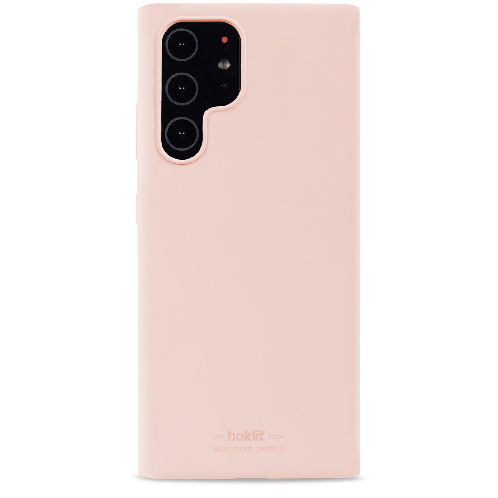 Coque en silicone Samsung Galaxy S22 Ultra, Blush Pink