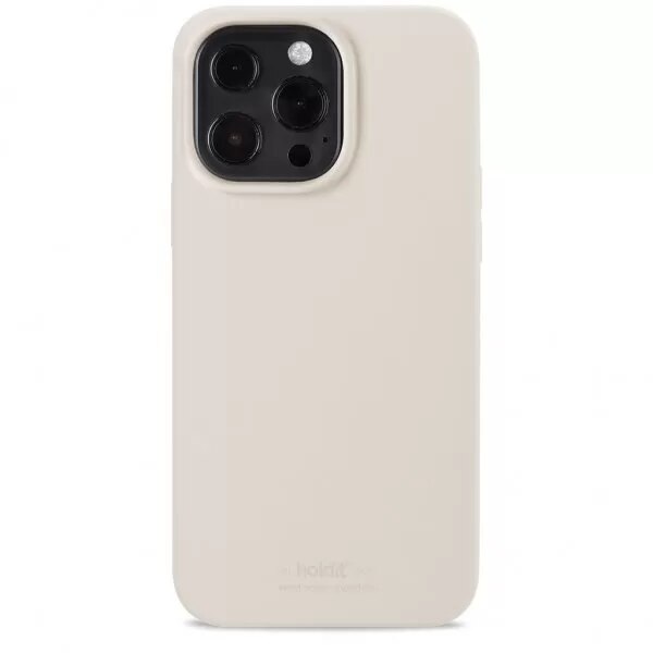 Coque en silicone pour iPhone 14 Pro, Light Beige