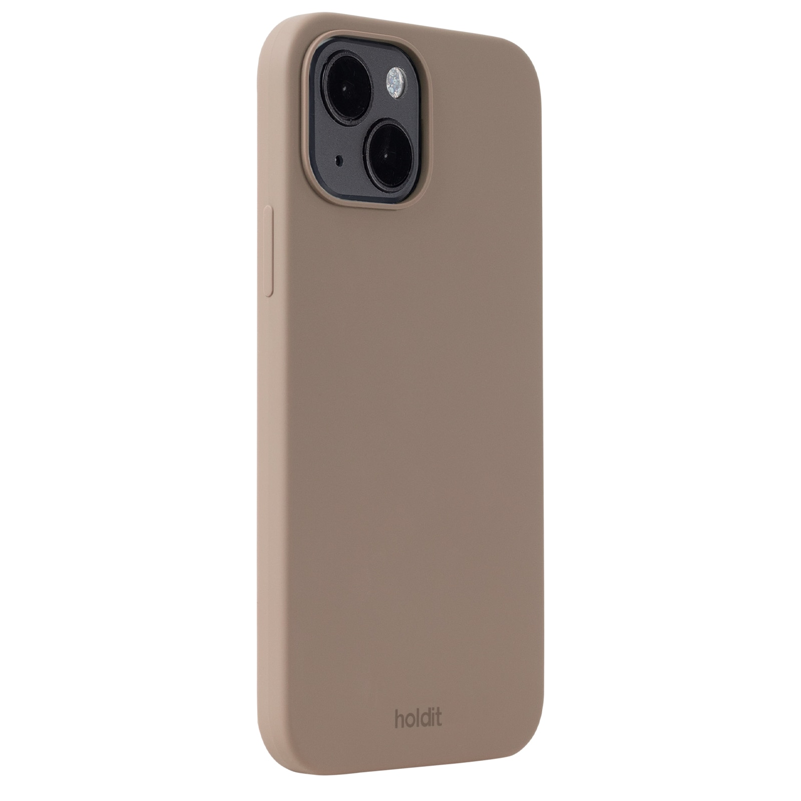 Coque en silicone pour iPhone 14, Mocha Brown