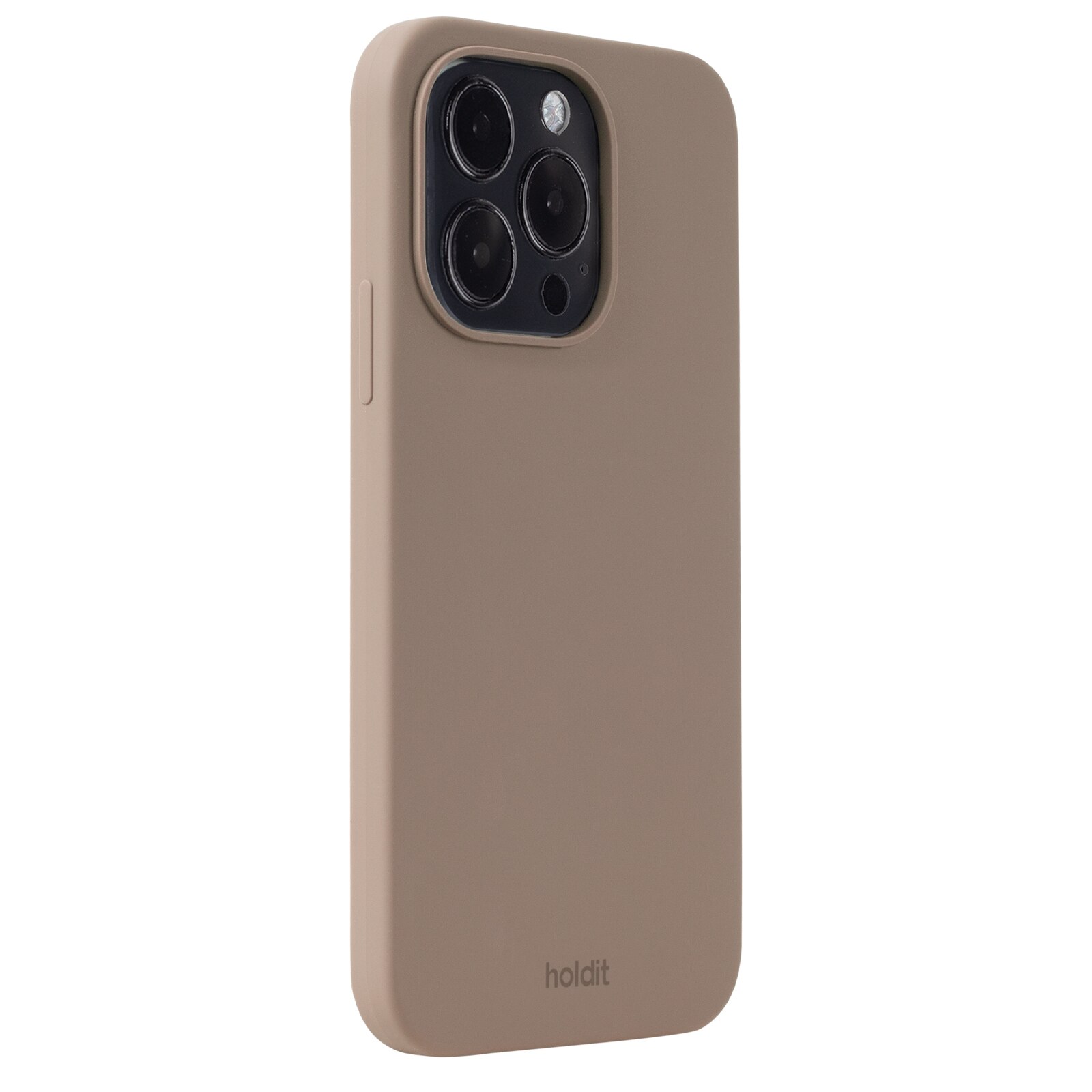 Coque en silicone pour iPhone 14 Pro, Mocha Brown