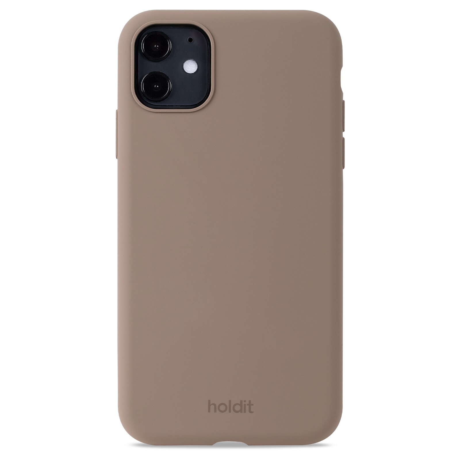 Coque en silicone pour iPhone 11, Mocha Brown