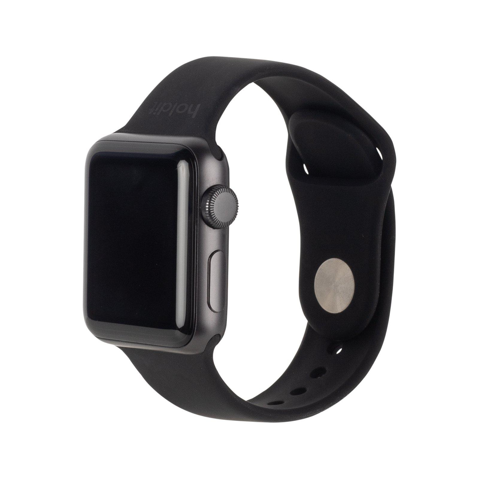 Bracelet en silicone Apple Watch SE 44mm, Black