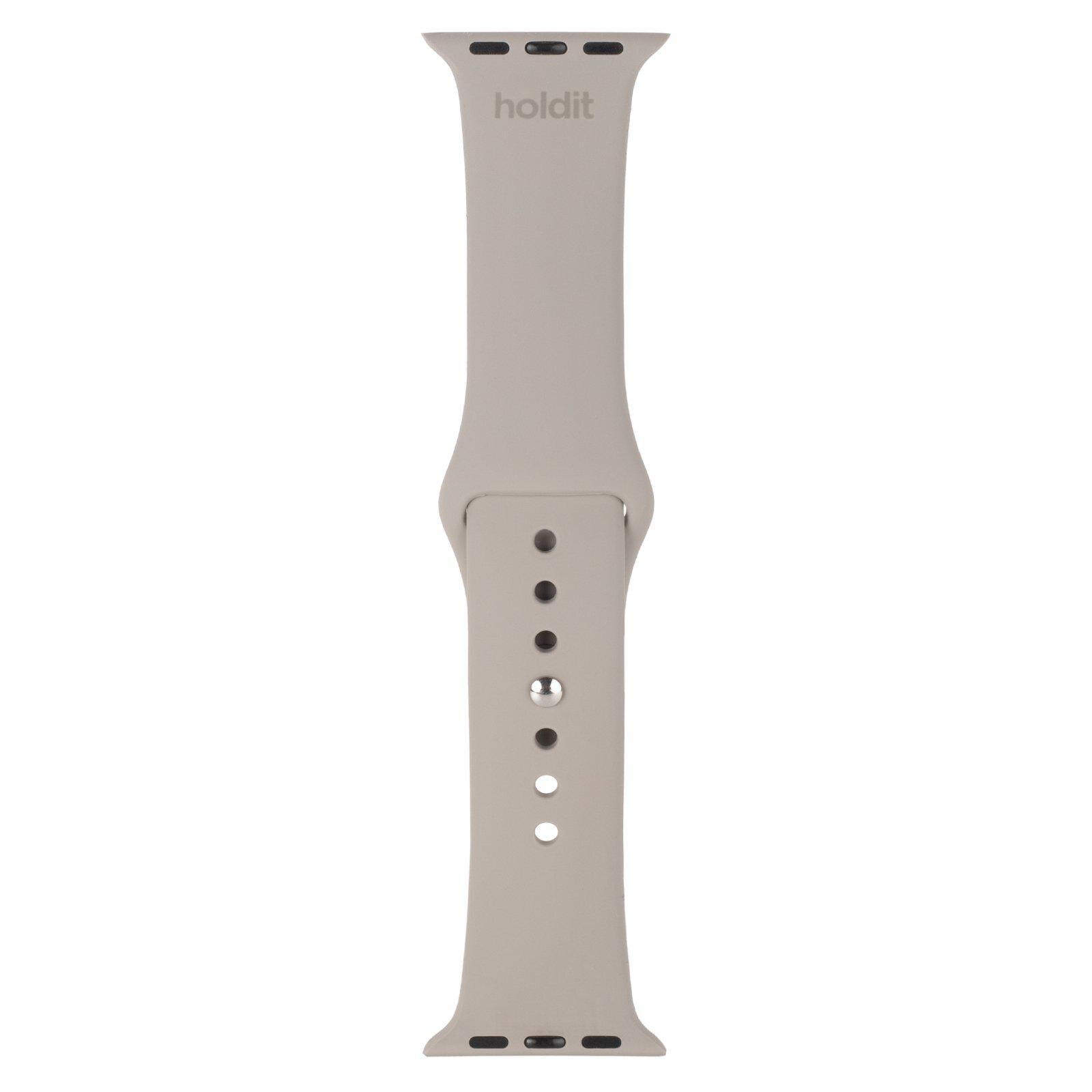 Bracelet en silicone Apple Watch 45mm Series 9, Taupe