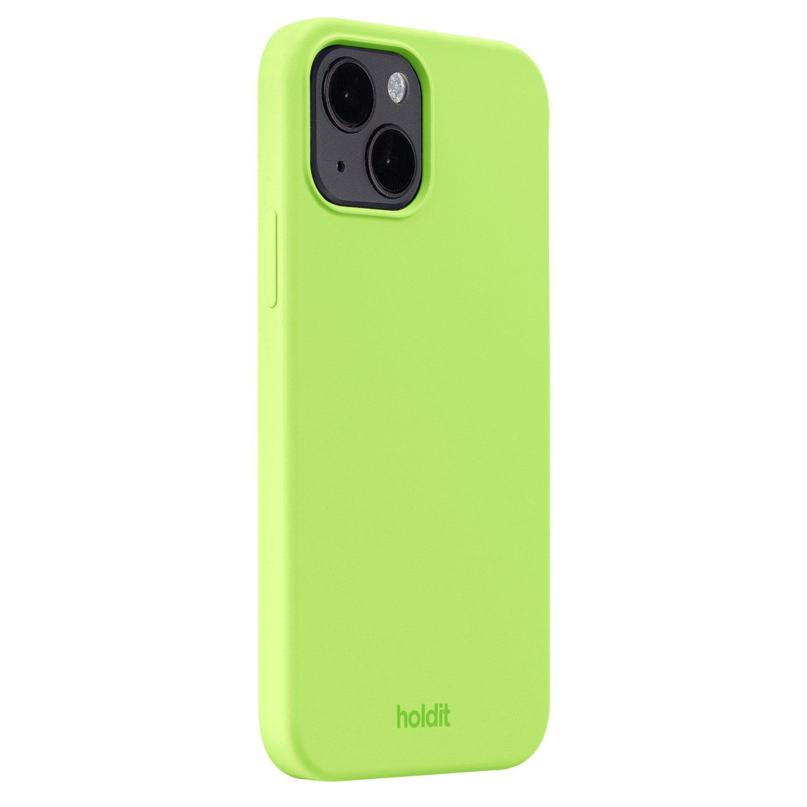 Coque en silicone pour iPhone 14, Vert