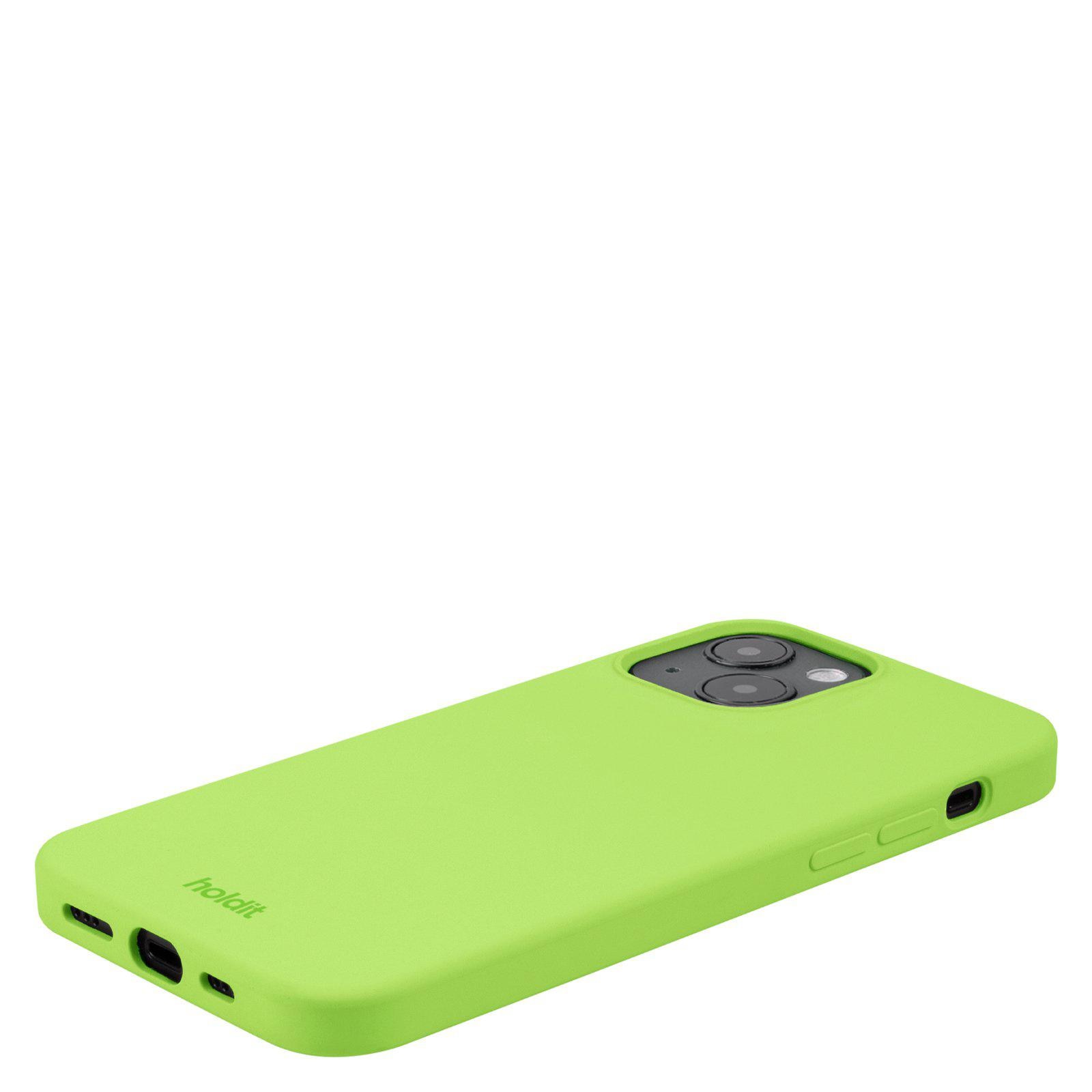 Coque en silicone pour iPhone 13, Acid Green