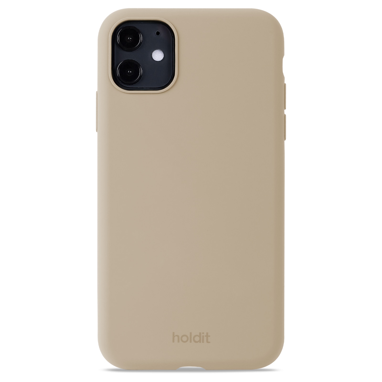 Coque en silicone pour iPhone 11, Beige