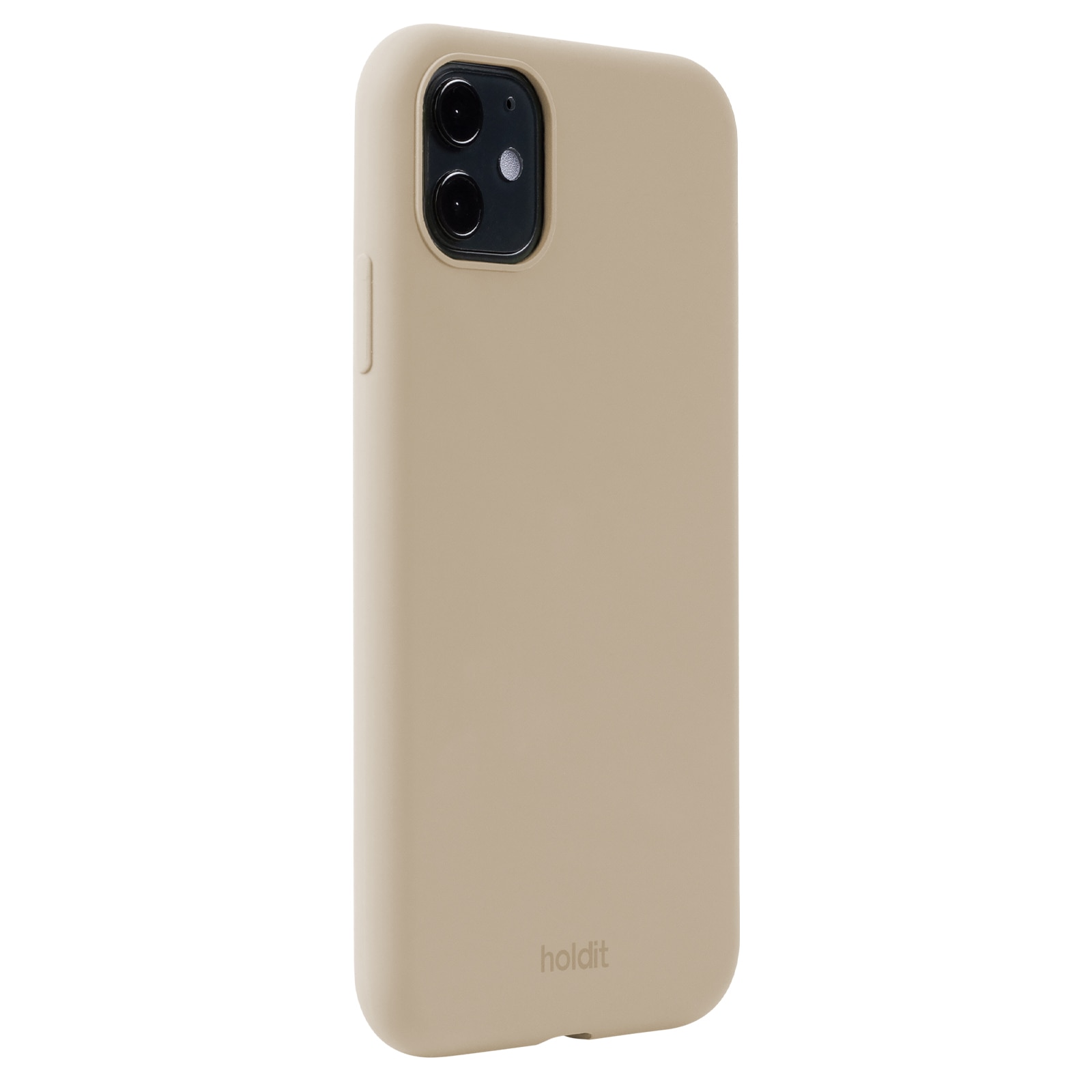 Coque en silicone pour iPhone 11, Beige