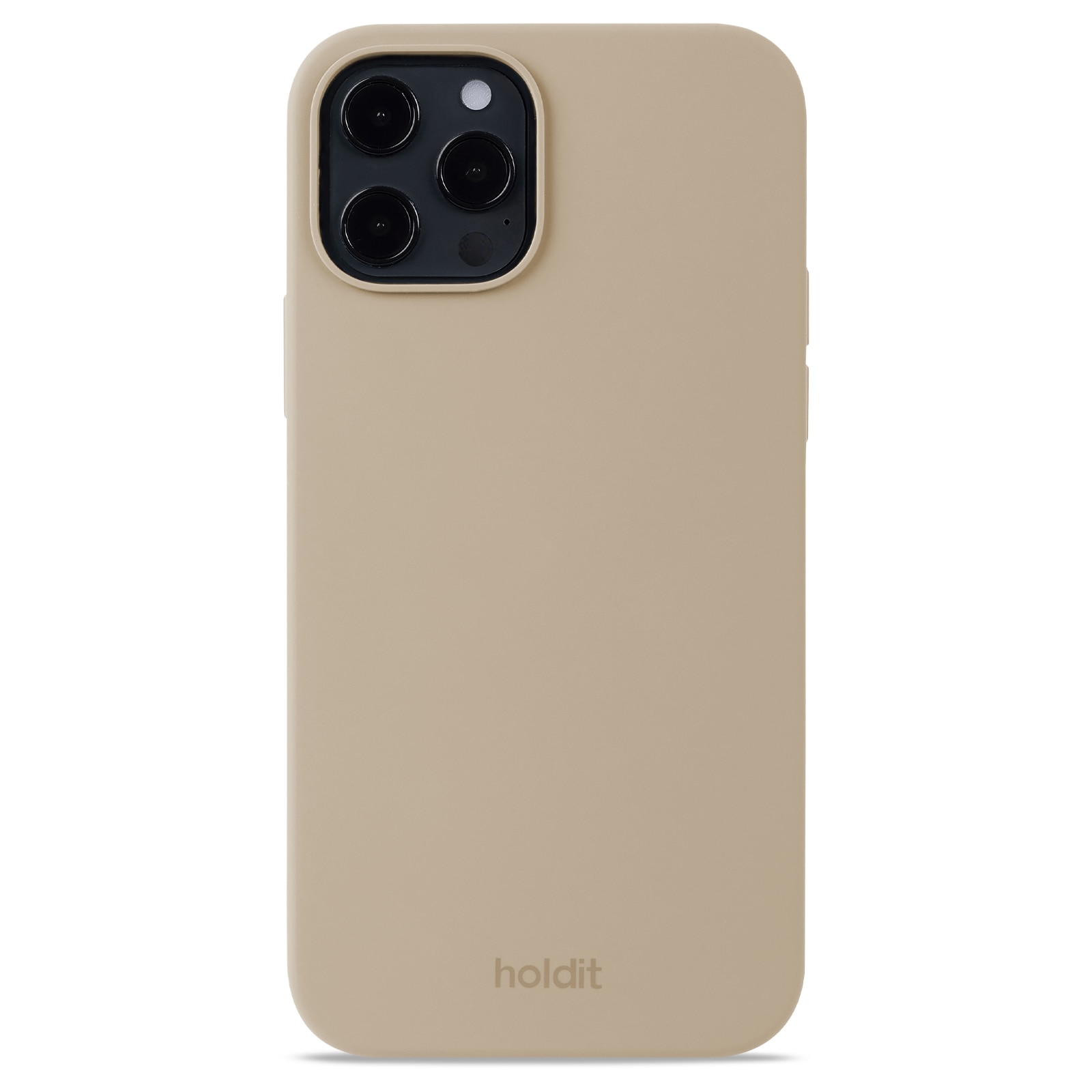 Coque en silicone iPhone 12/12 Pro, Latte Beige