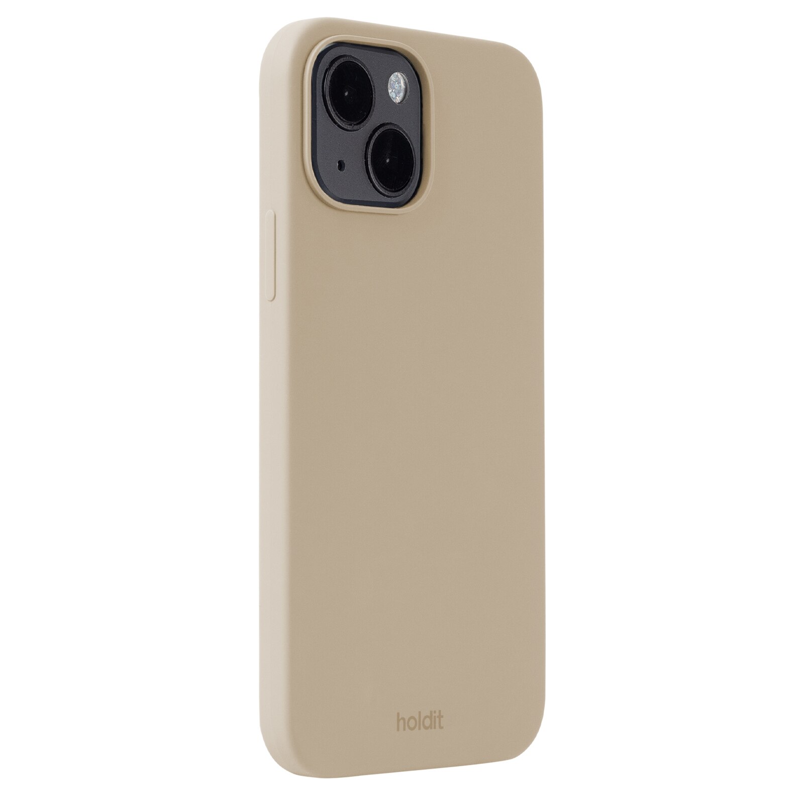 Coque en silicone pour iPhone 14, Beige