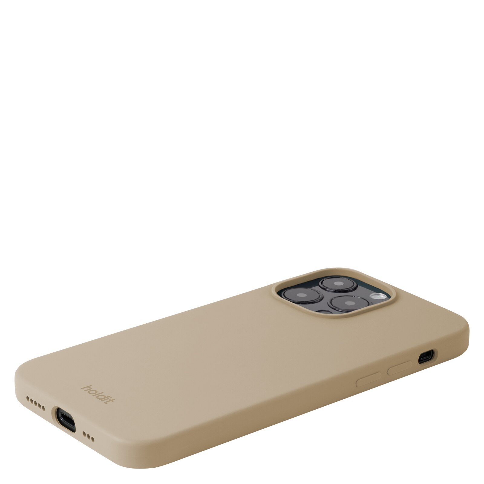 Coque en silicone pour iPhone 14 Pro Max, Beige