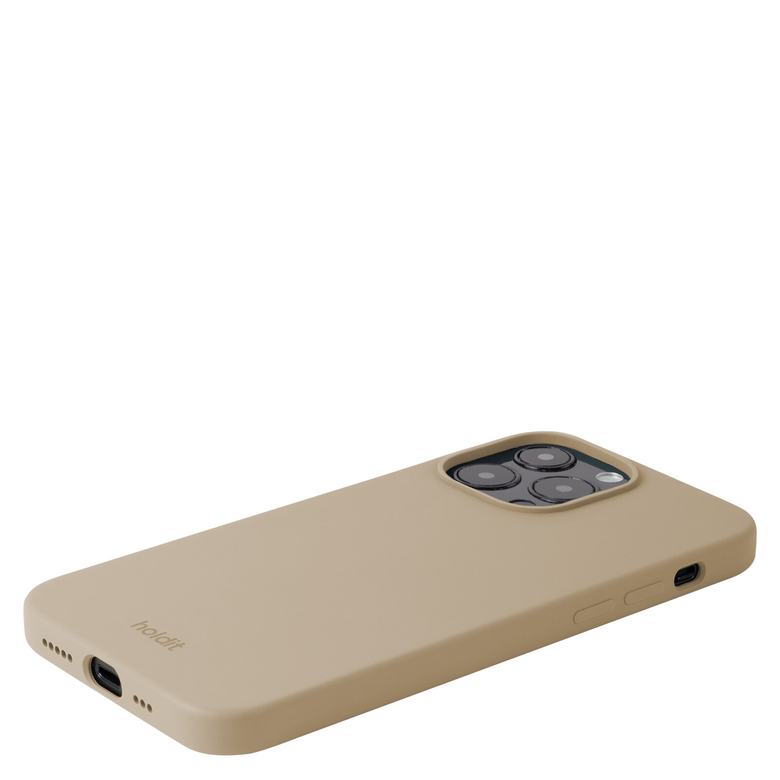 Coque en silicone iPhone 14 Pro Max, Latte Beige