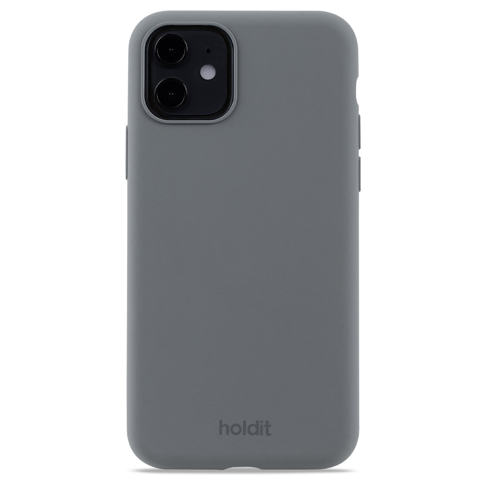 Coque en silicone iPhone 11, Space Gray