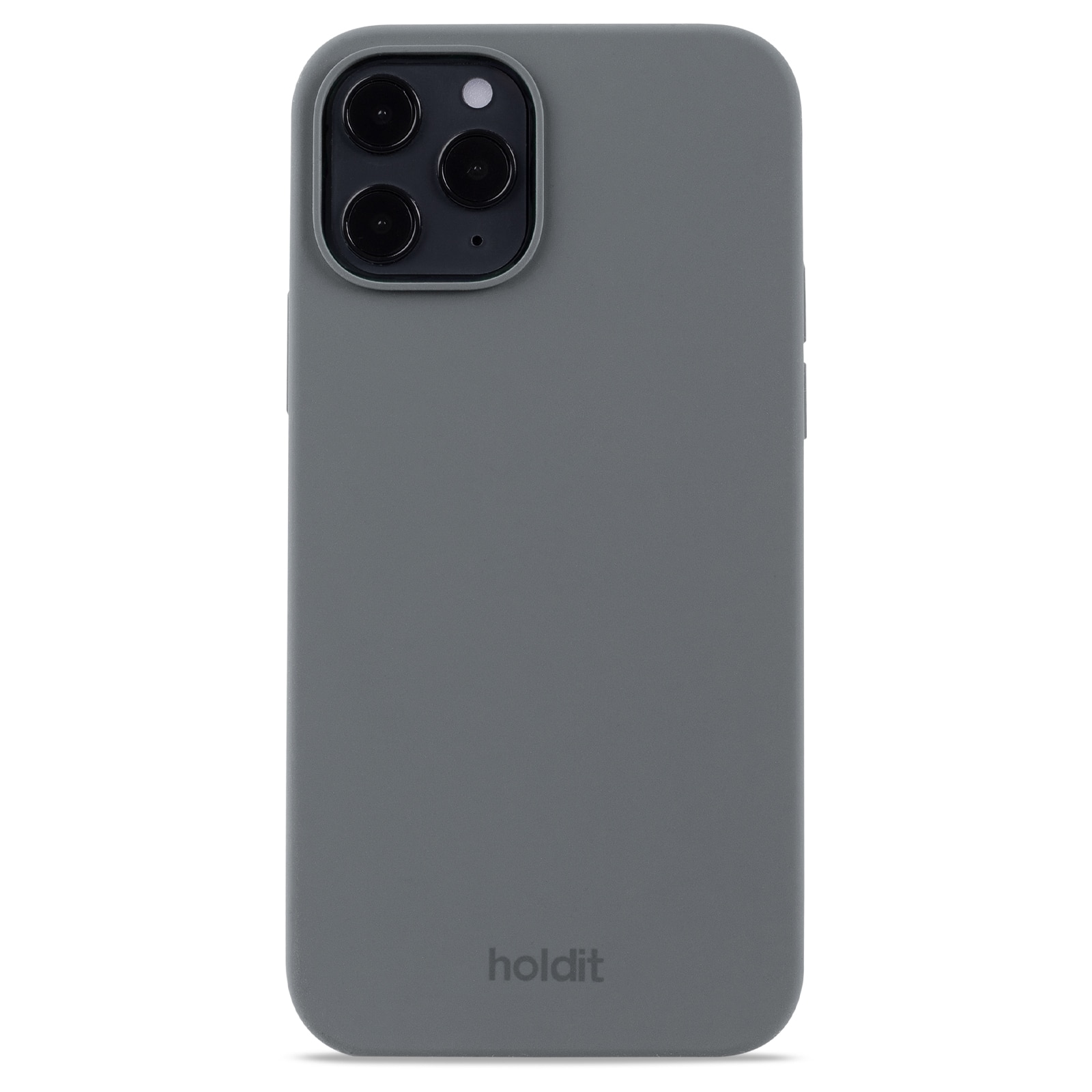 Coque en silicone iPhone 12/12 Pro, Space Gray