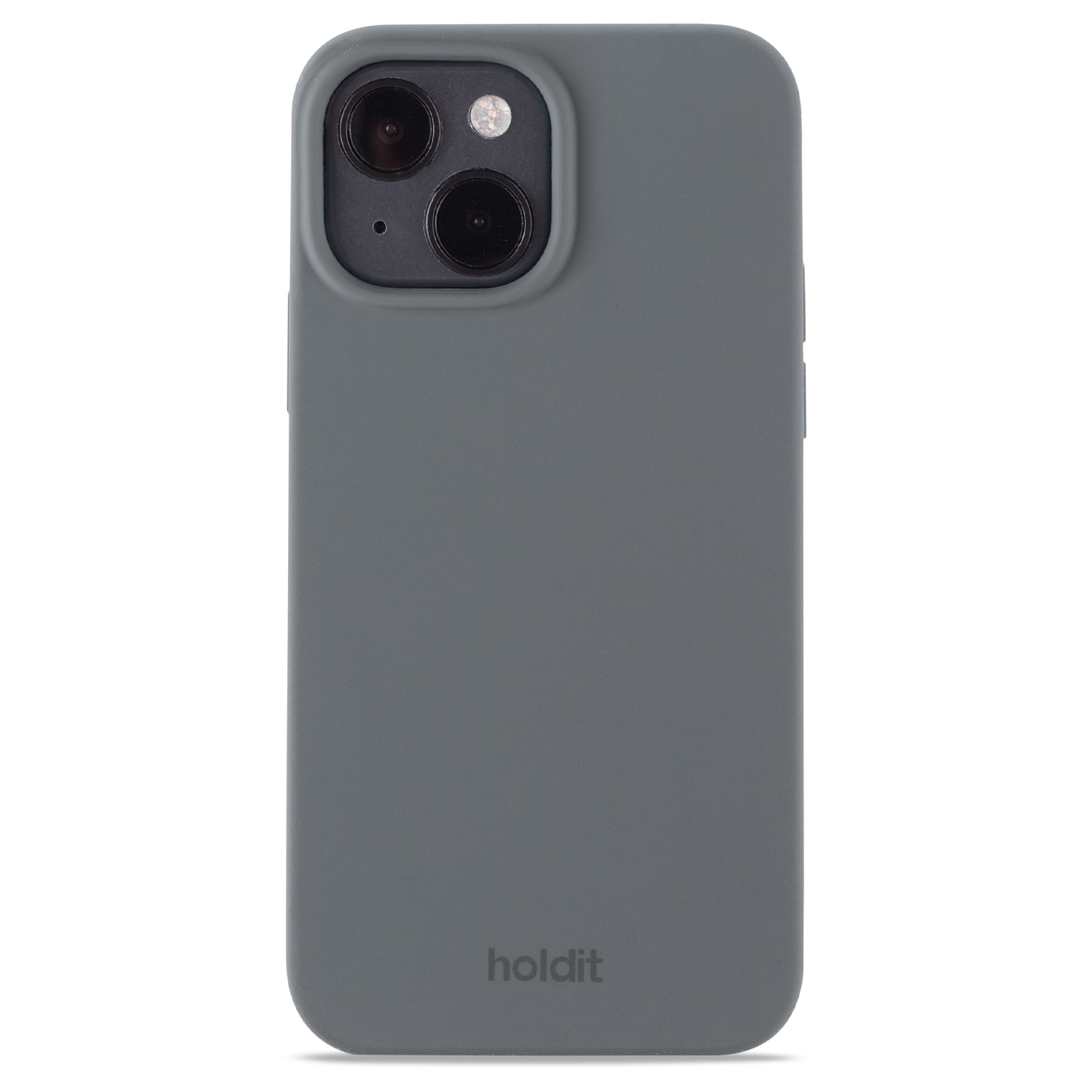 Coque en silicone pour iPhone 14, Gris