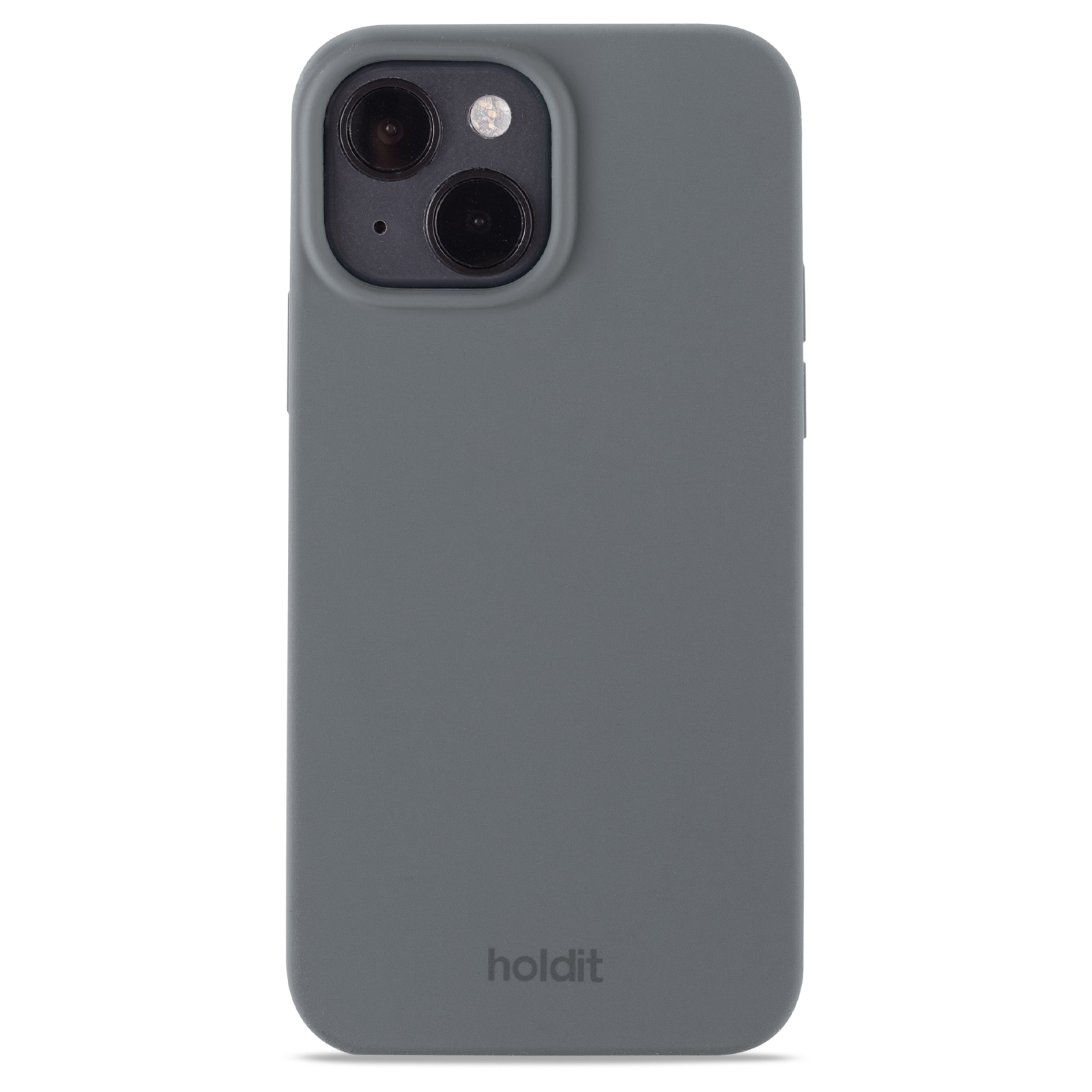 Coque en silicone iPhone 14, Space Gray