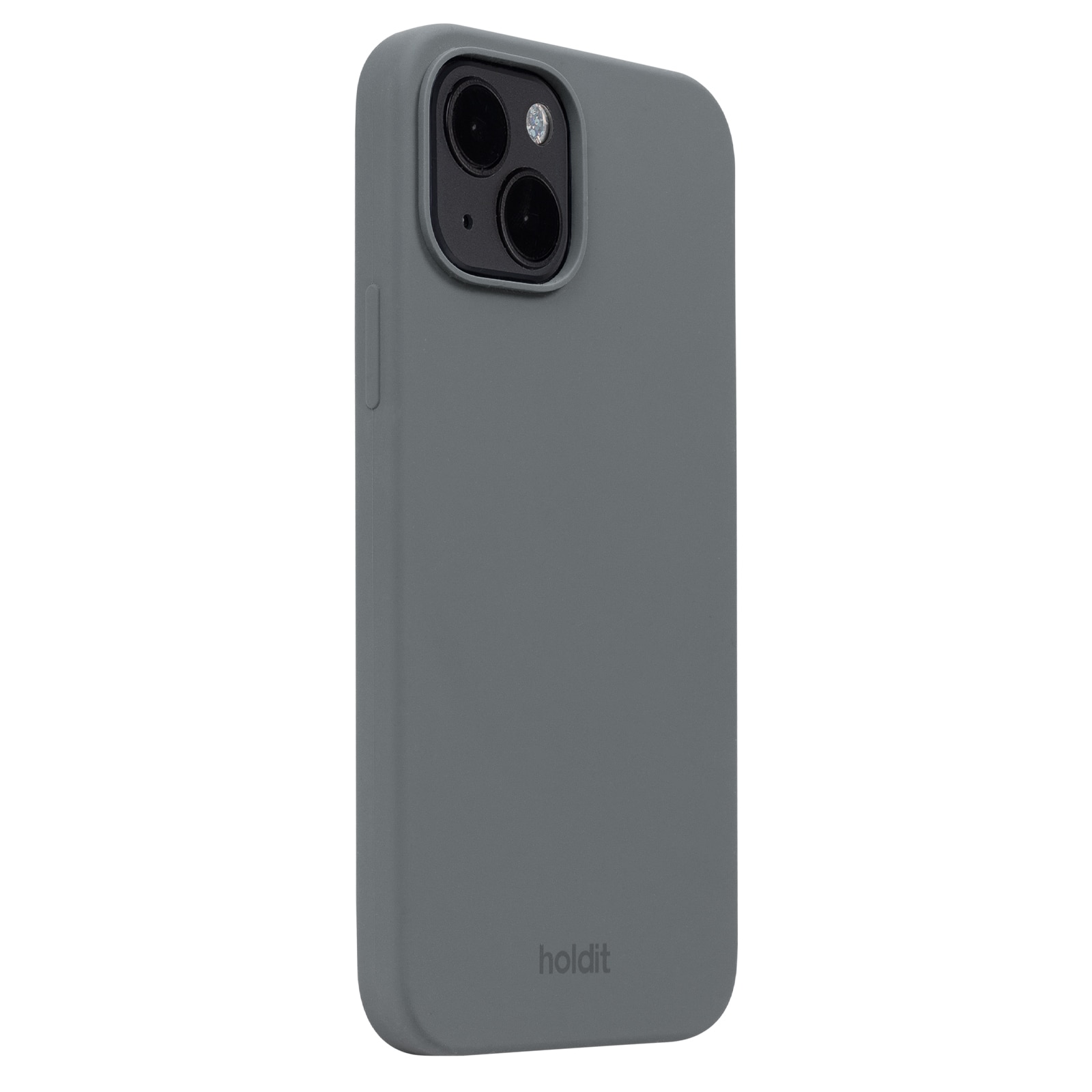 Coque en silicone pour iPhone 14, Gris