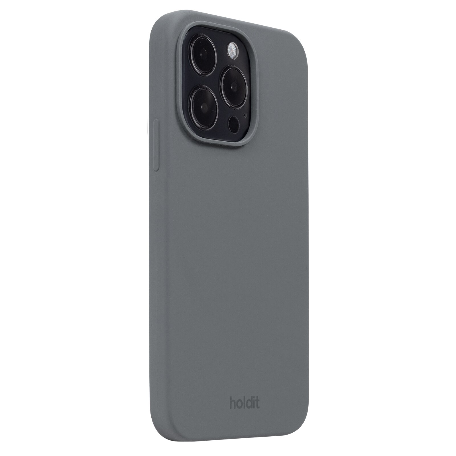 Coque en silicone pour iPhone 14 Pro, Gris