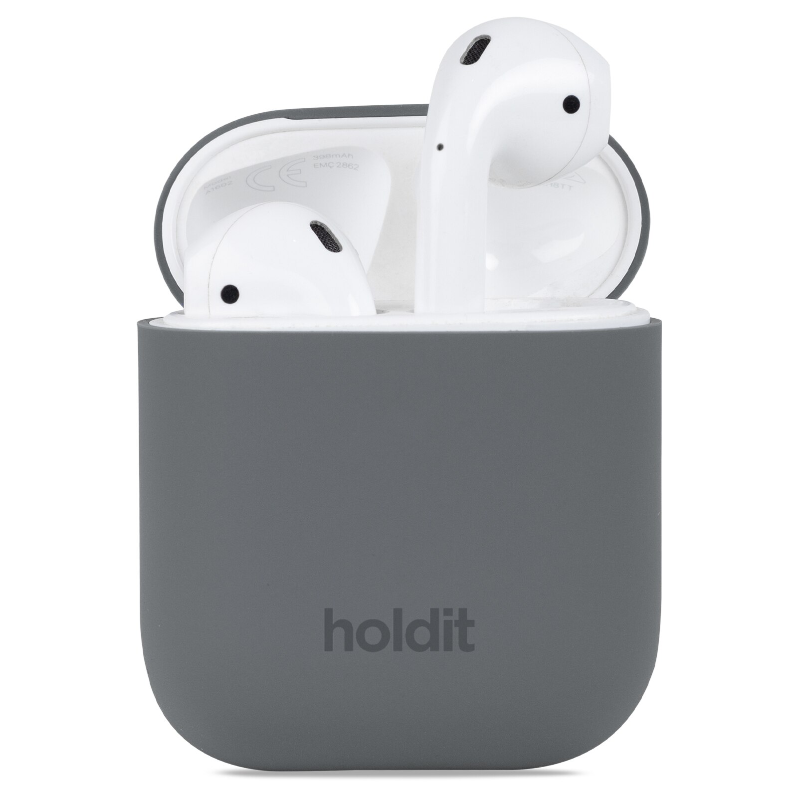 Coque Étui en silicone AirPods Space Gray