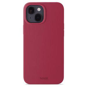 Coque en silicone pour iPhone 14, Red Velvet