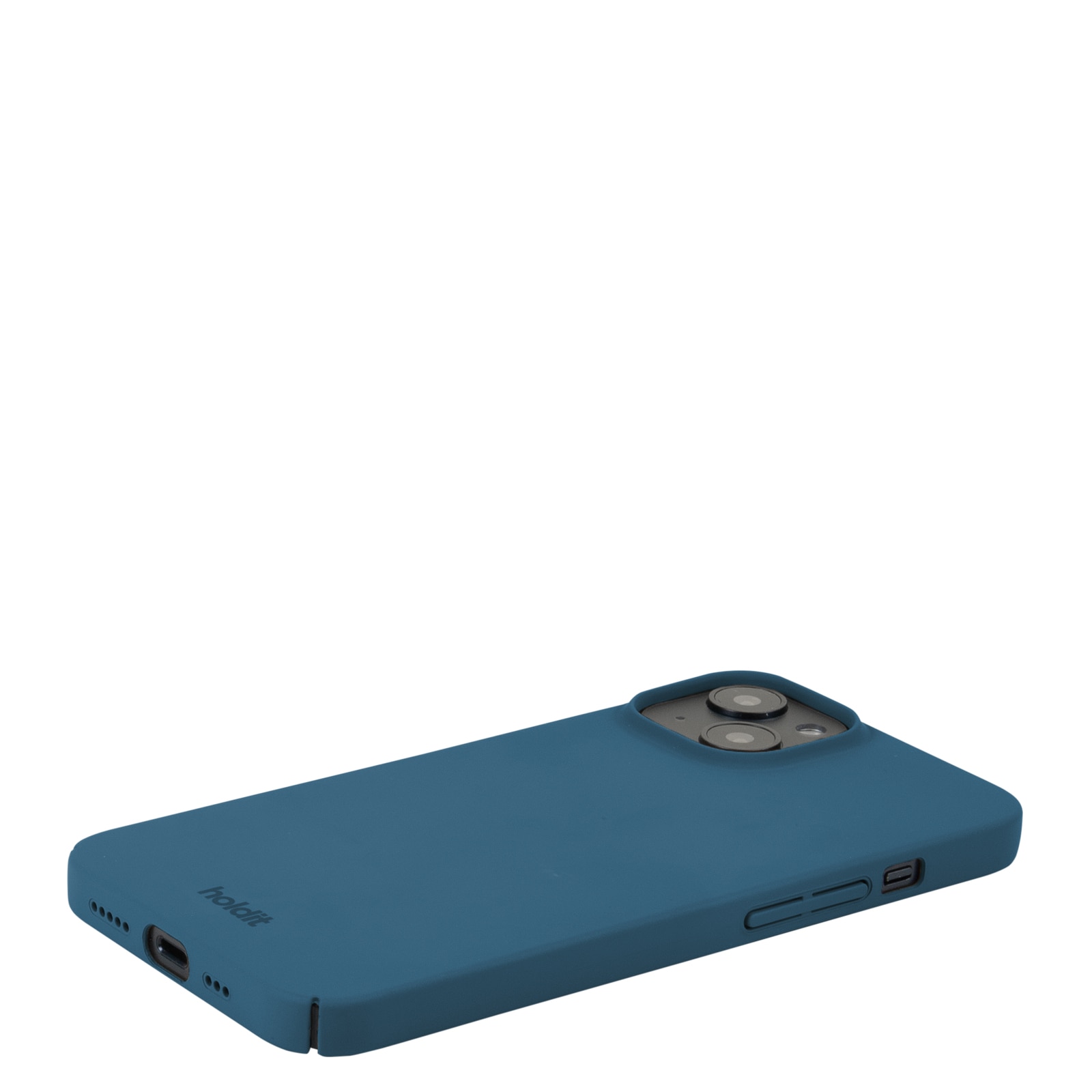Coque Slim iPhone 15, Denim Blue