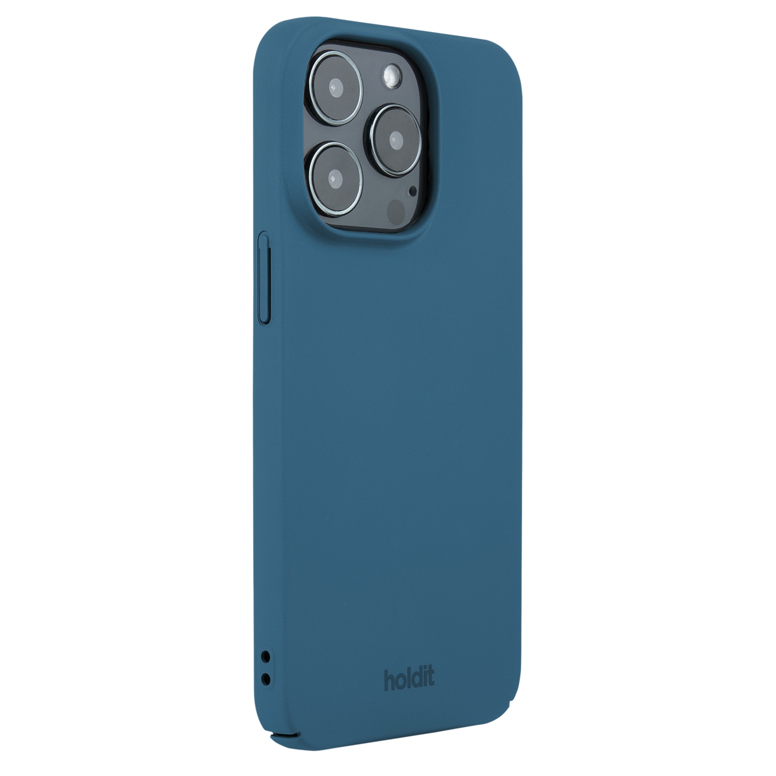 Coque Slim iPhone 15 Pro, Denim Blue