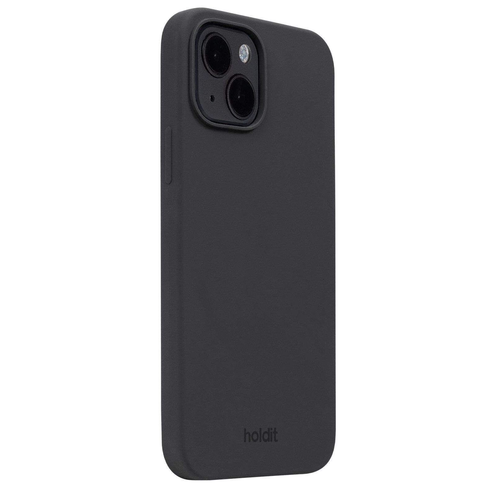 Coque en silicone pour iPhone 15, Black