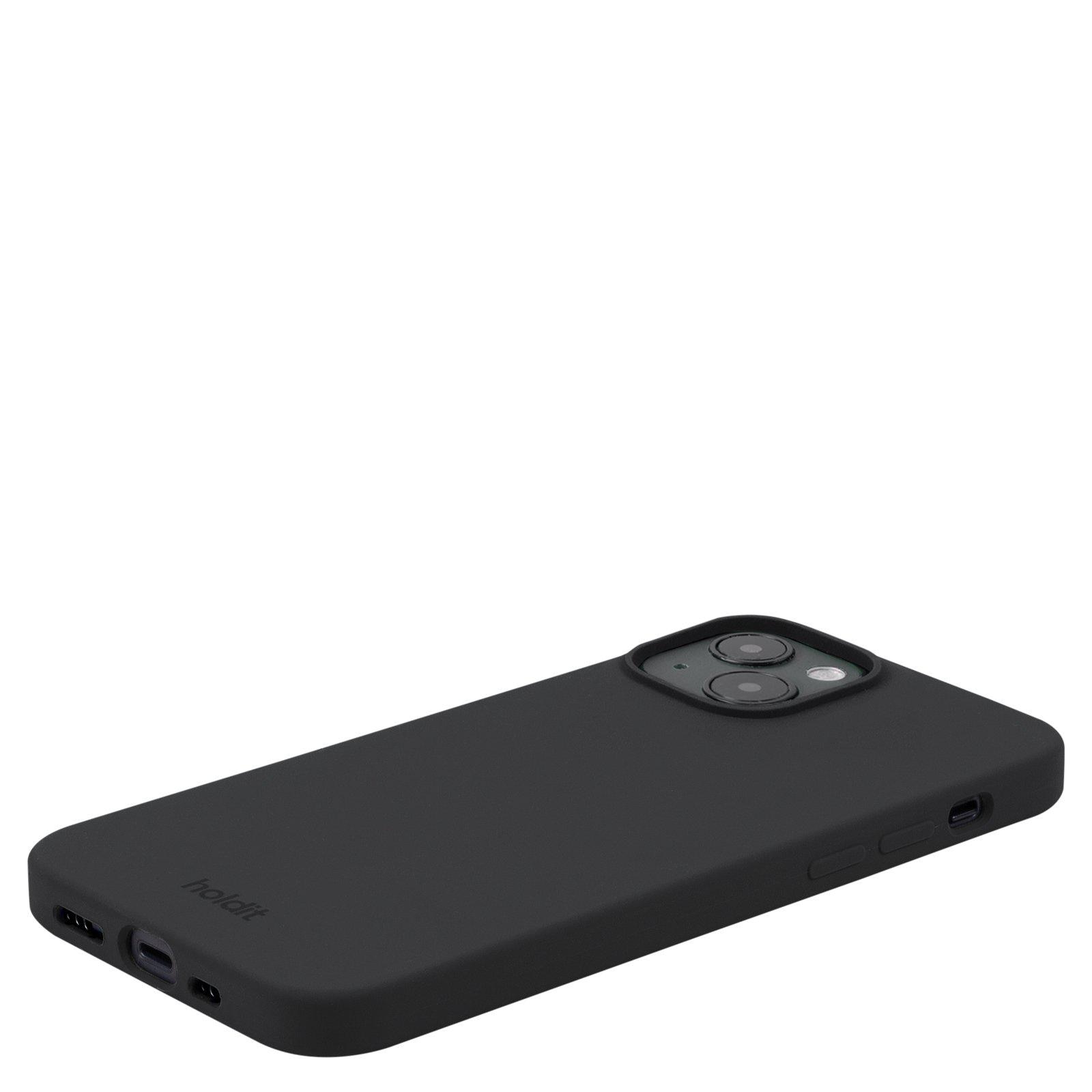 Coque en silicone pour iPhone 15, Black