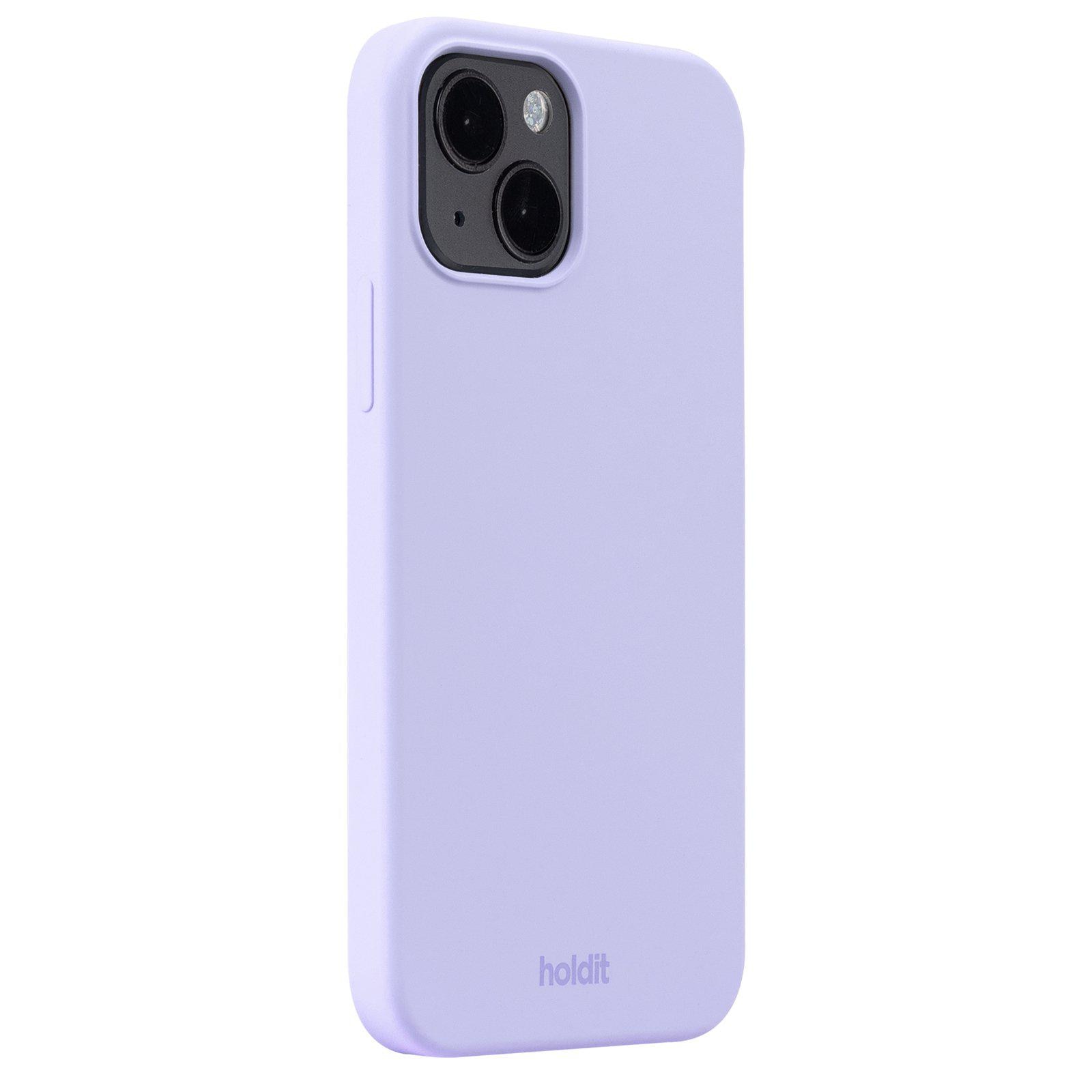 Coque en silicone pour iPhone 15, Lavender