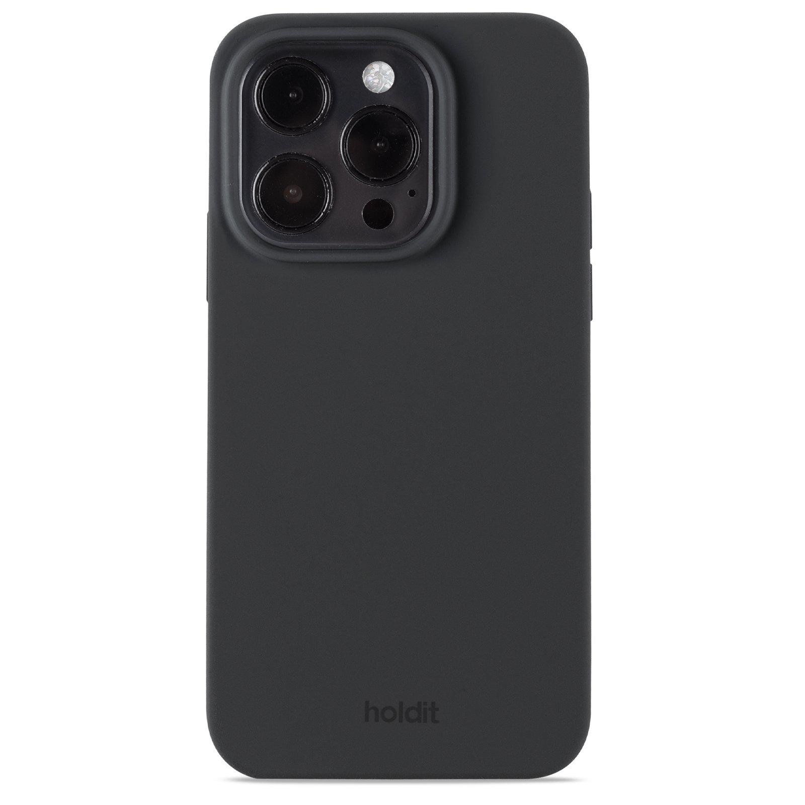 Coque en silicone pour iPhone 15 Pro, Black