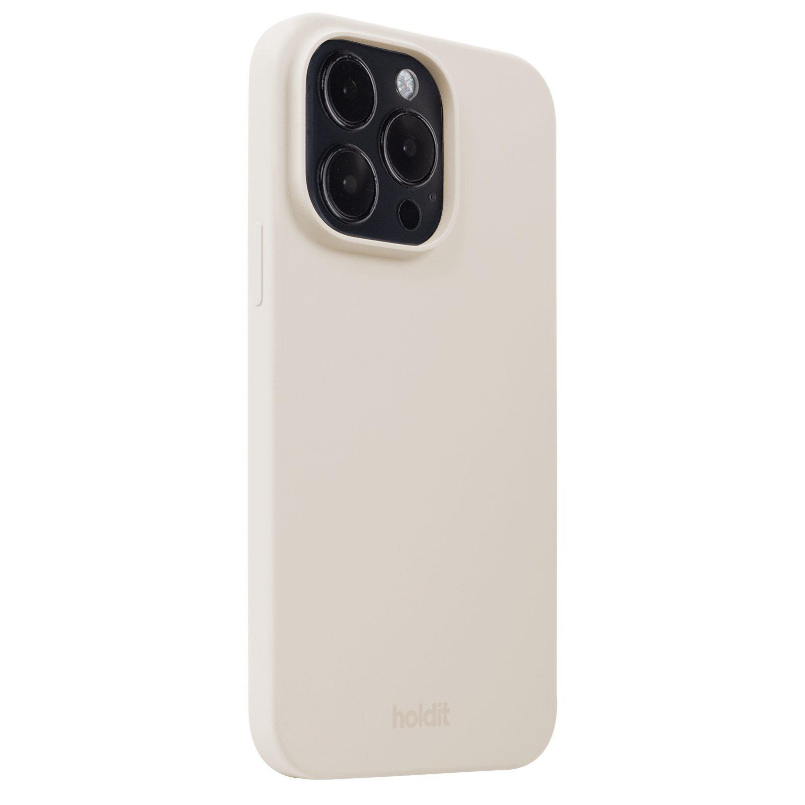 Coque en silicone pour iPhone 15 Pro, Light Beige