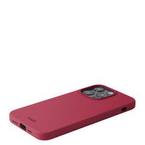 Coque en silicone pour iPhone 15 Pro, Red Velvet