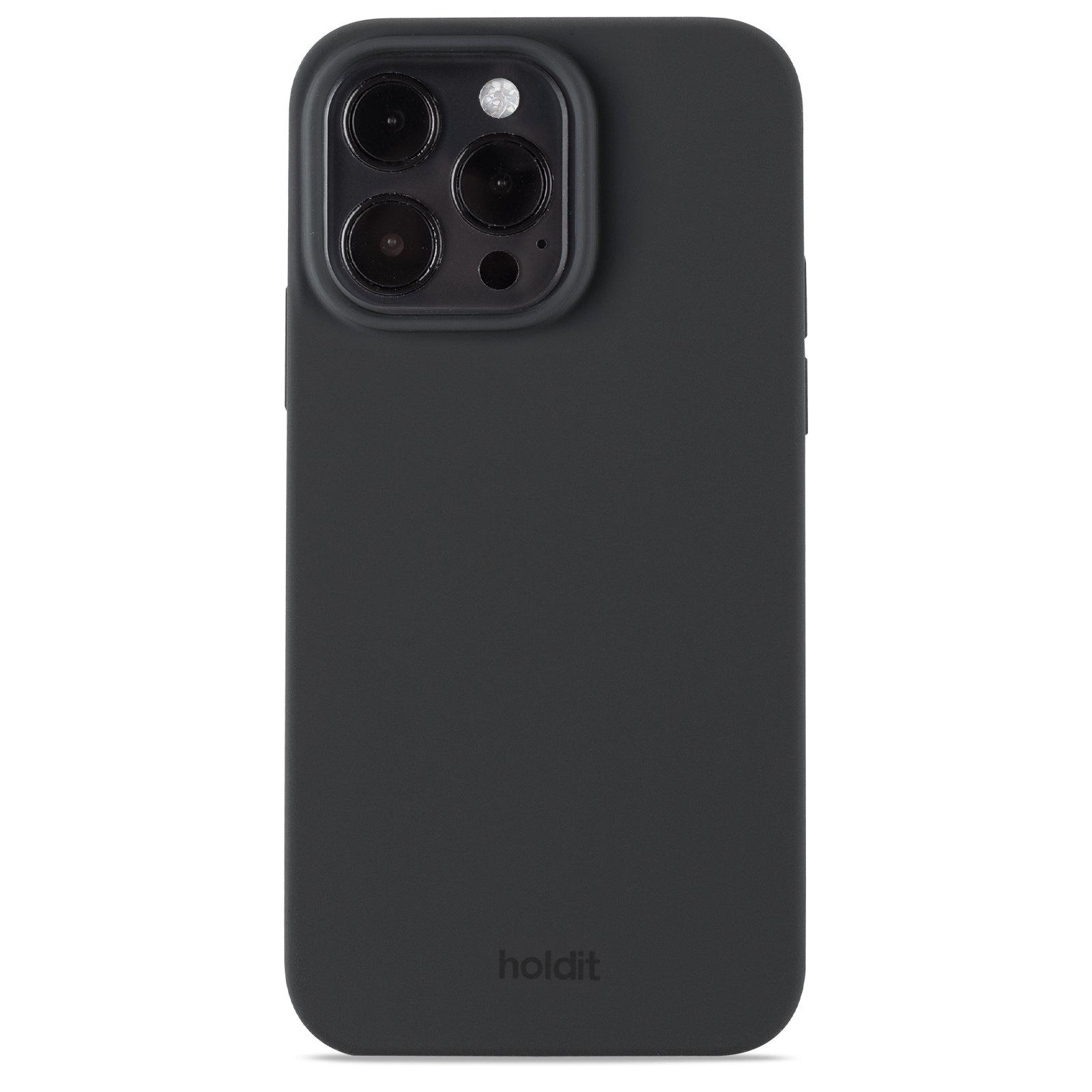 Coque en silicone pour iPhone 15 Pro Max, Black