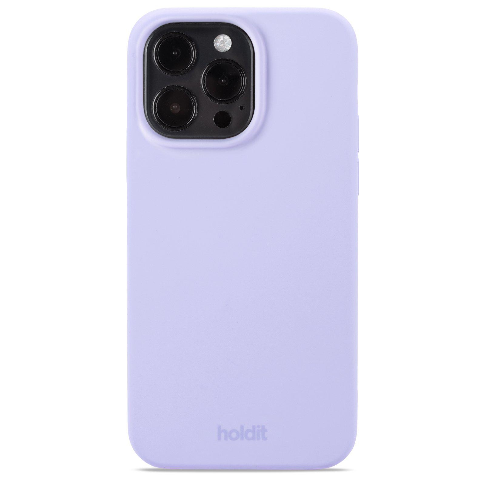 Coque en silicone pour iPhone 15 Pro Max, Lavender