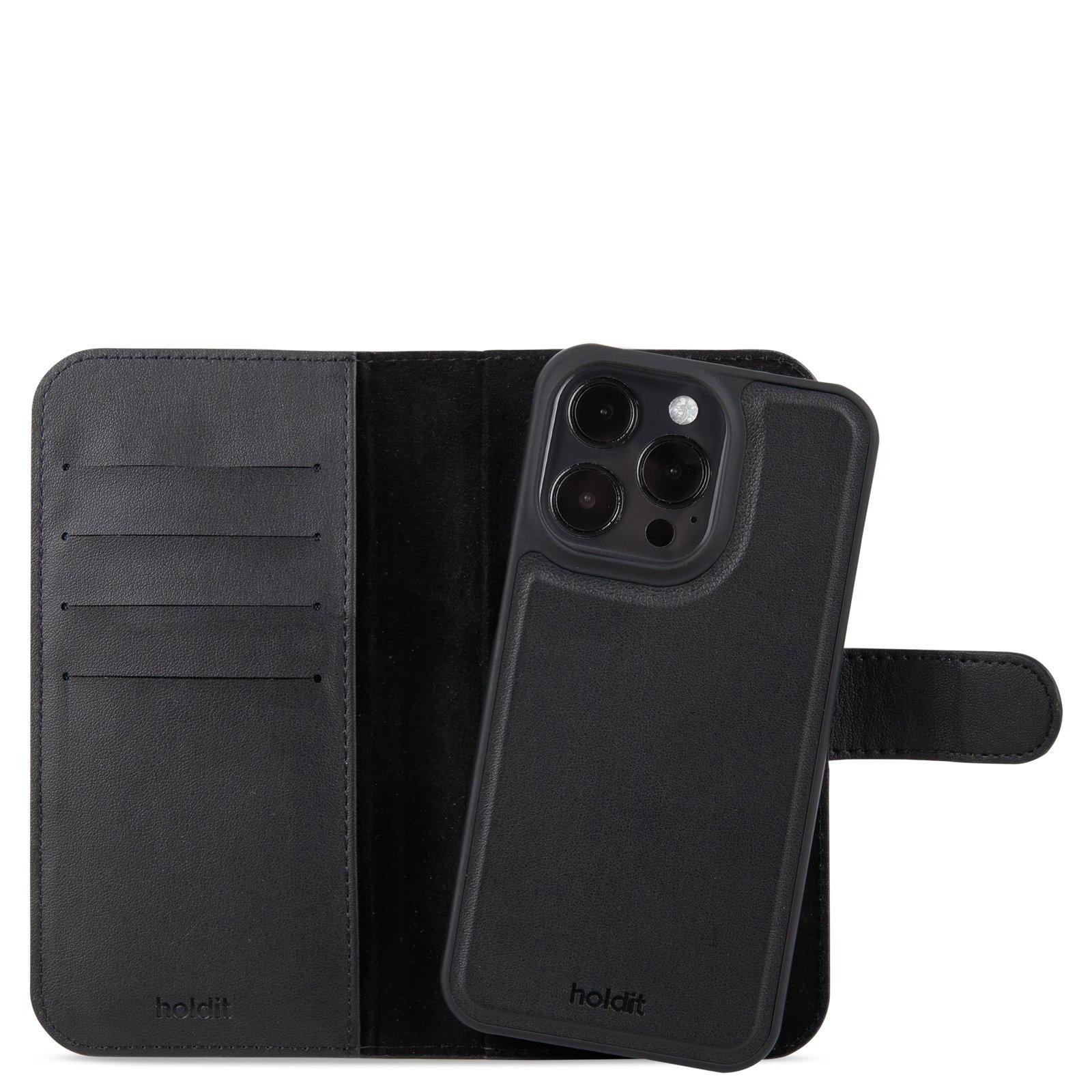 Étui Portefeuille Magnetique Plus iPhone 16 Pro Max, noir