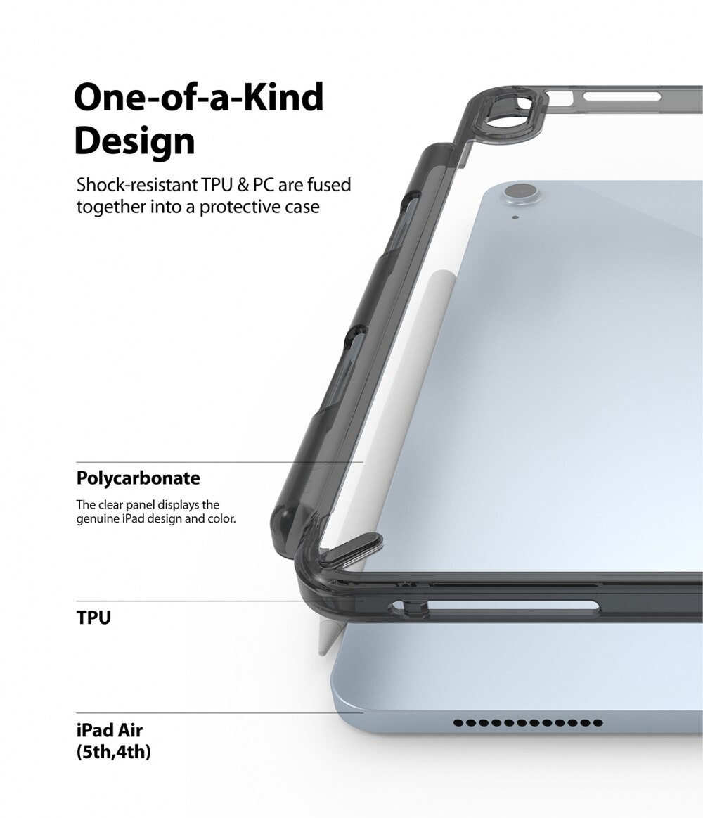 Coque Fusion iPad Air 10.9 5th Gen (2022) noir