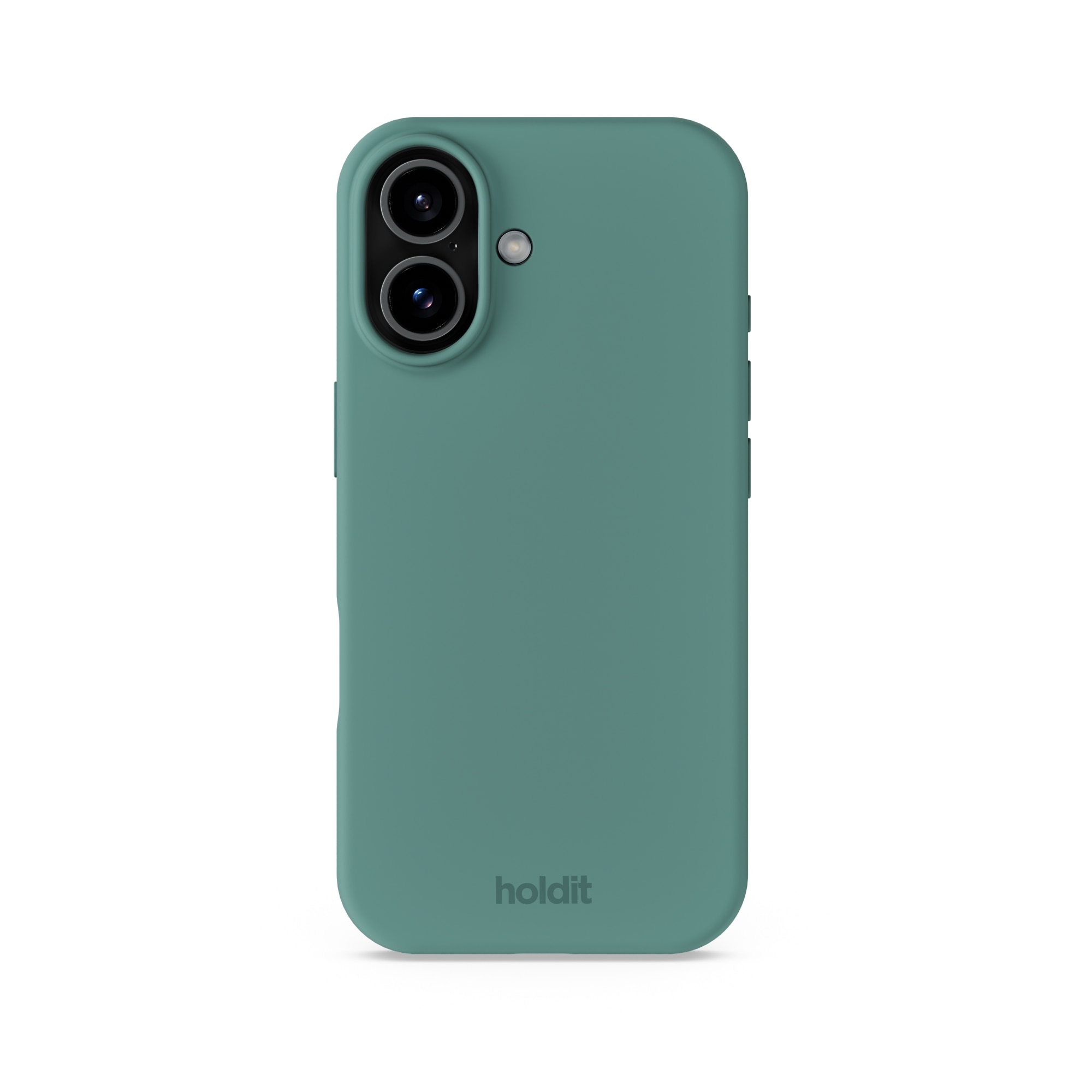 Coque en silicone pour iPhone 17, Moss Green