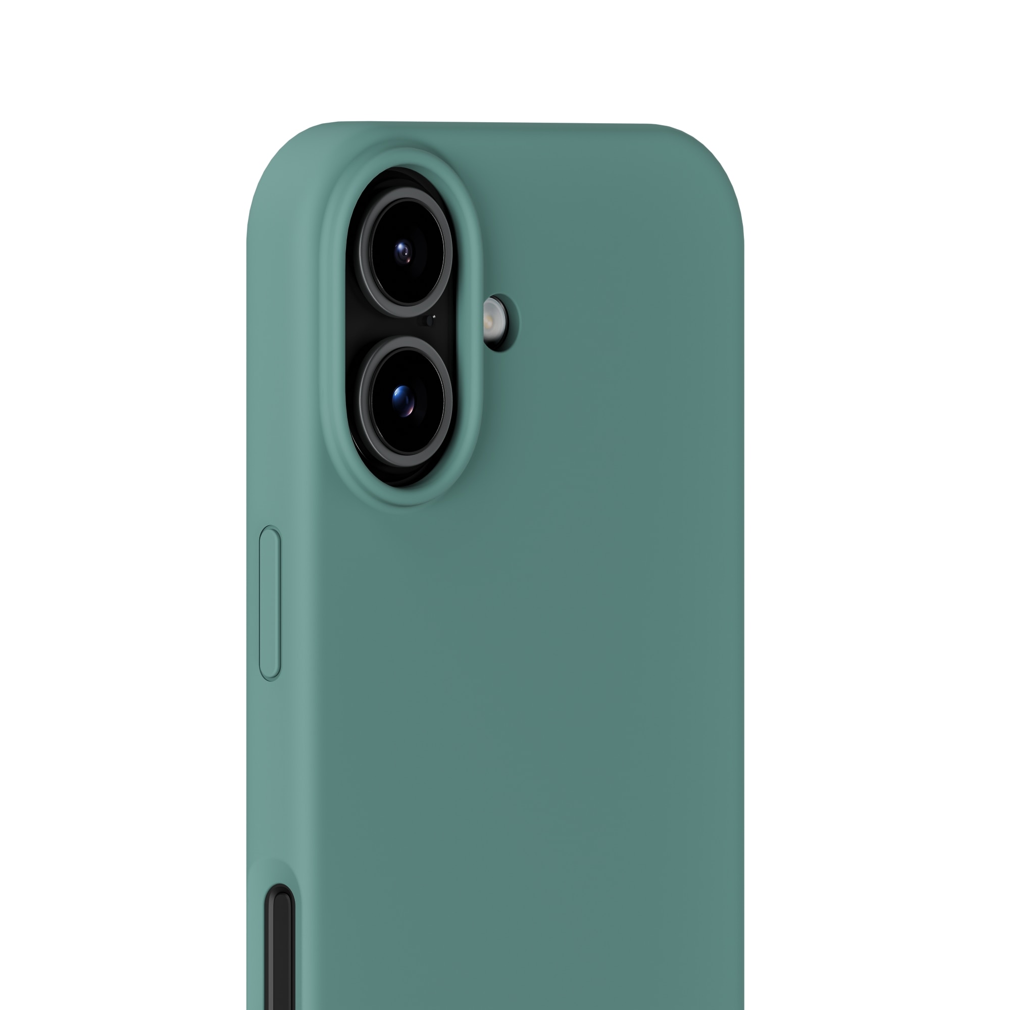 Coque en silicone pour iPhone 17, Moss Green