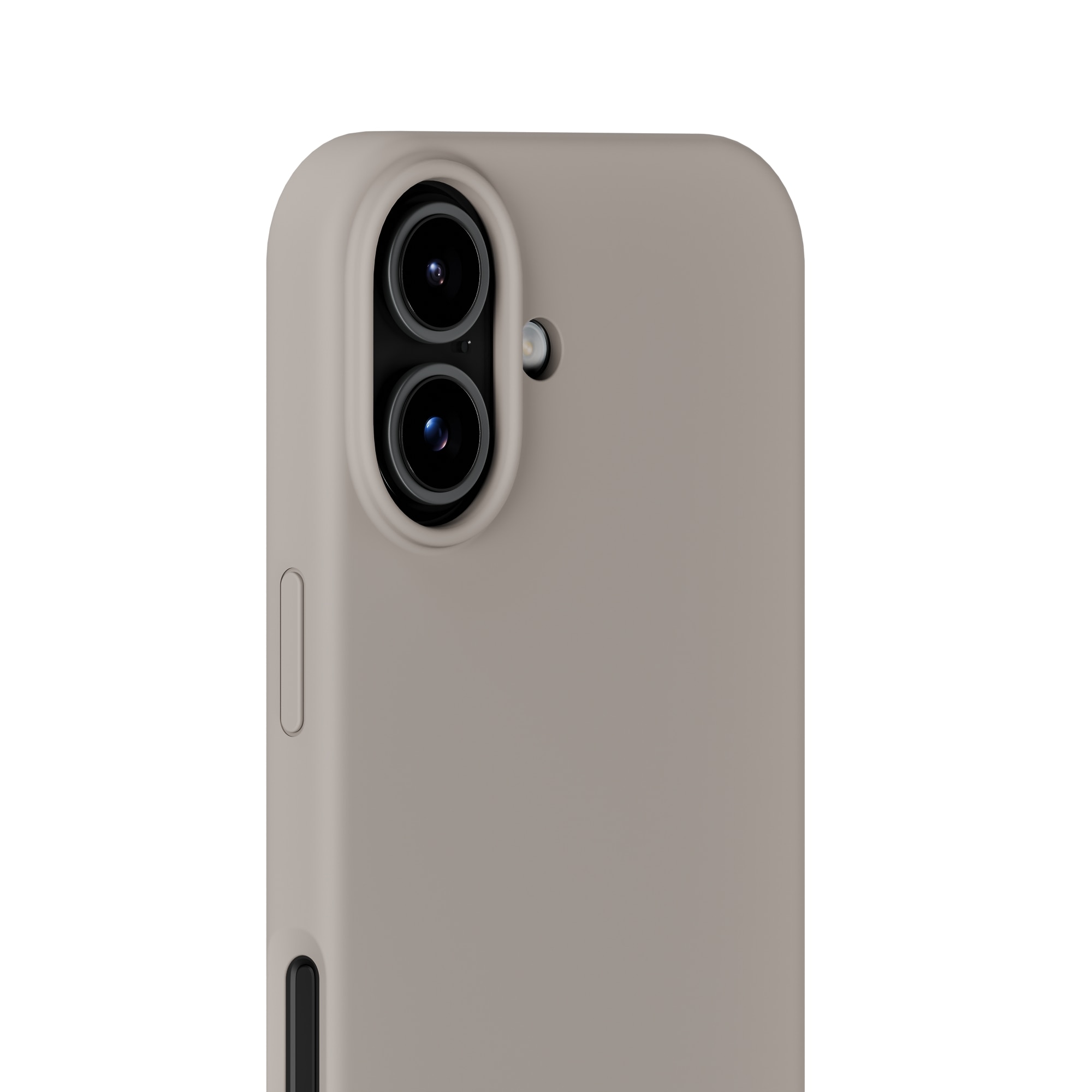 Coque en silicone pour iPhone 17, Taupe