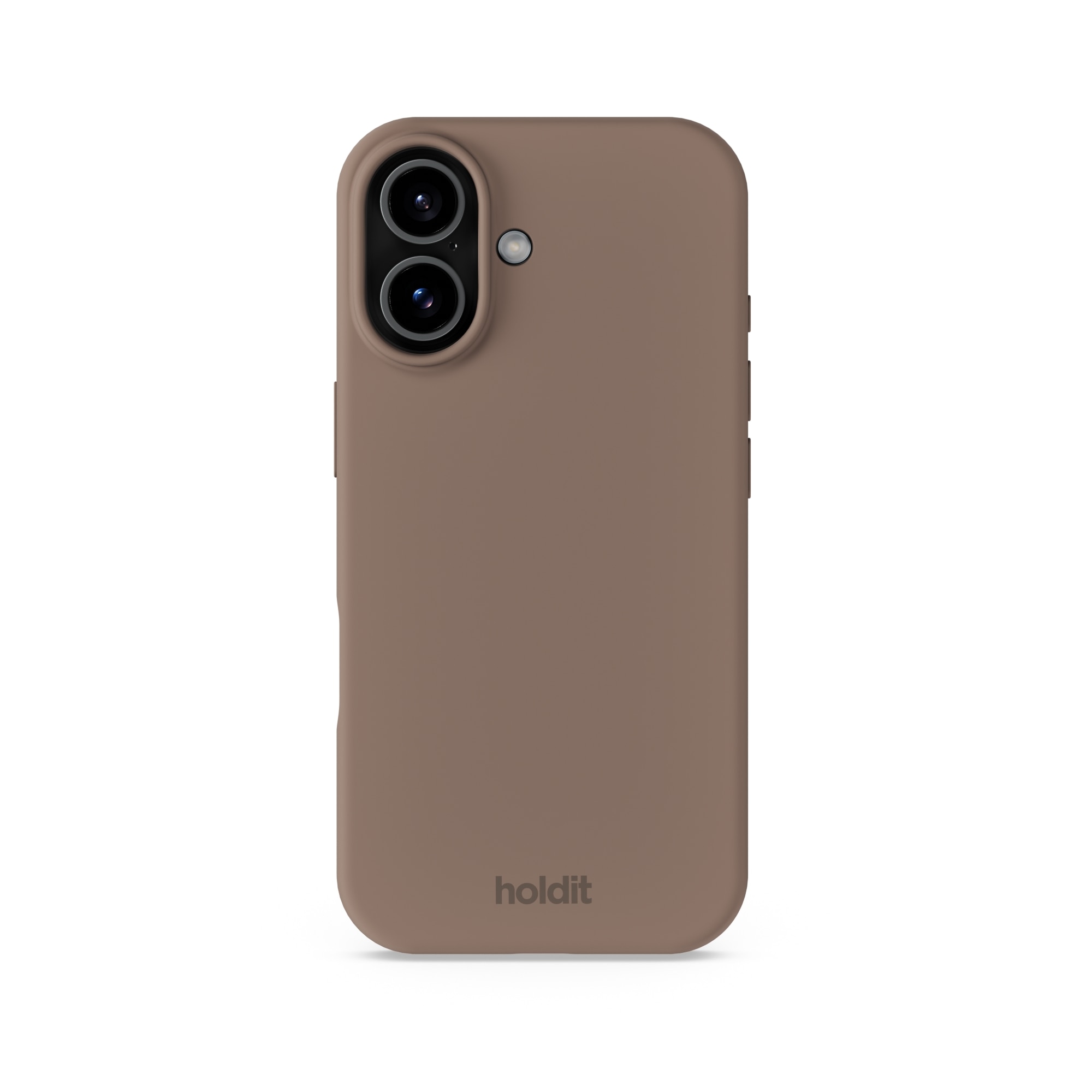 Coque en silicone pour iPhone 17, Mocha Brown