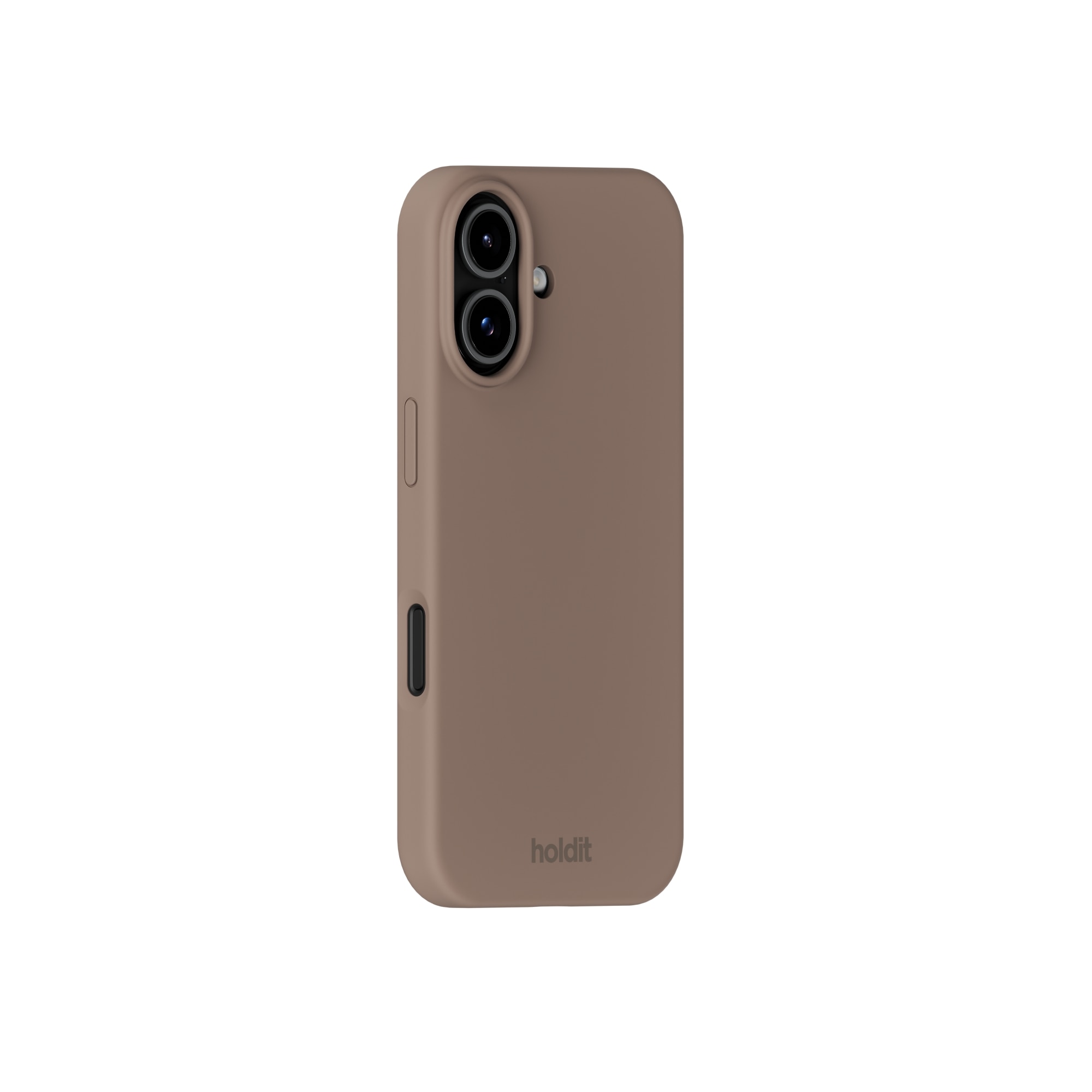 Coque en silicone pour iPhone 17, Mocha Brown