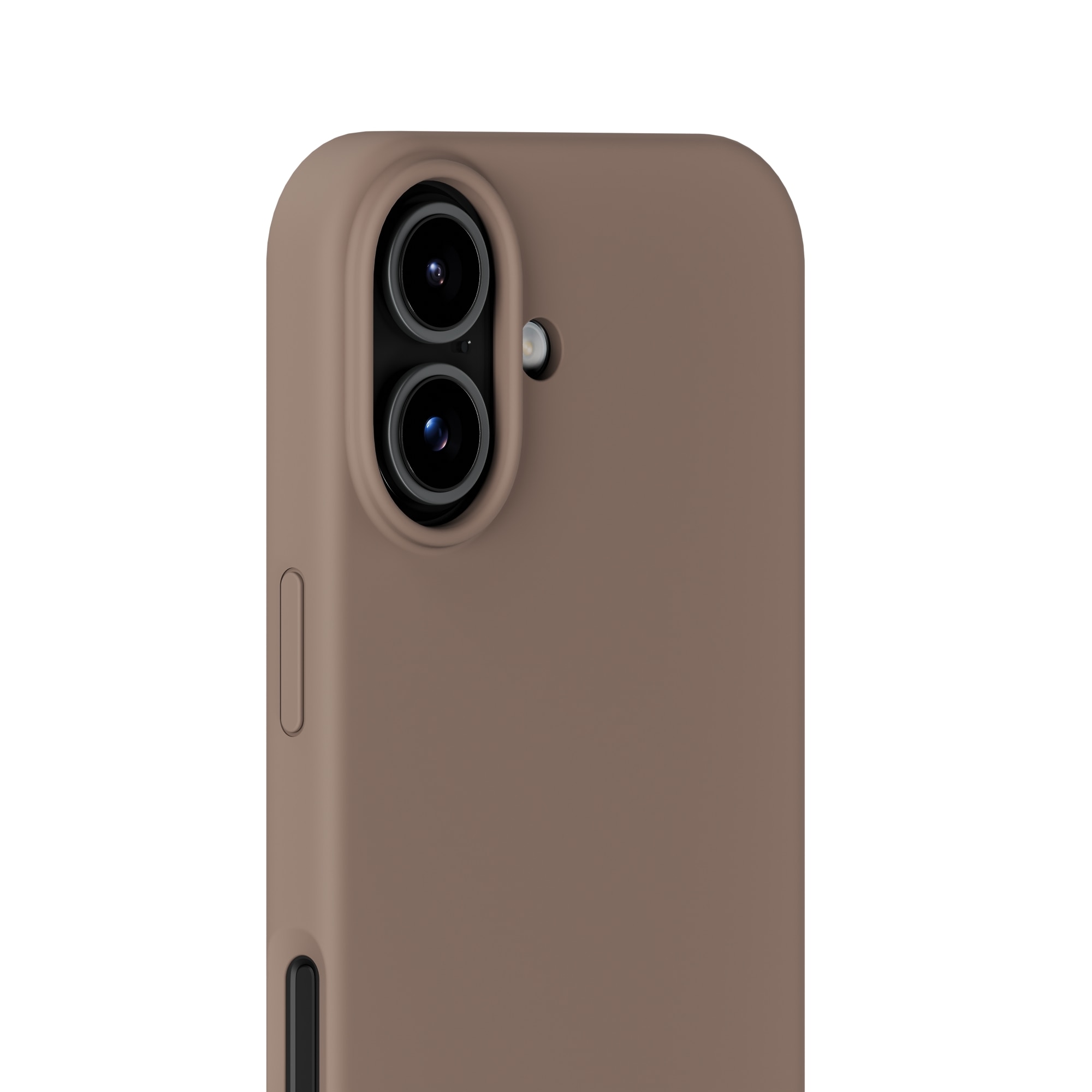 Coque en silicone pour iPhone 17, Mocha Brown