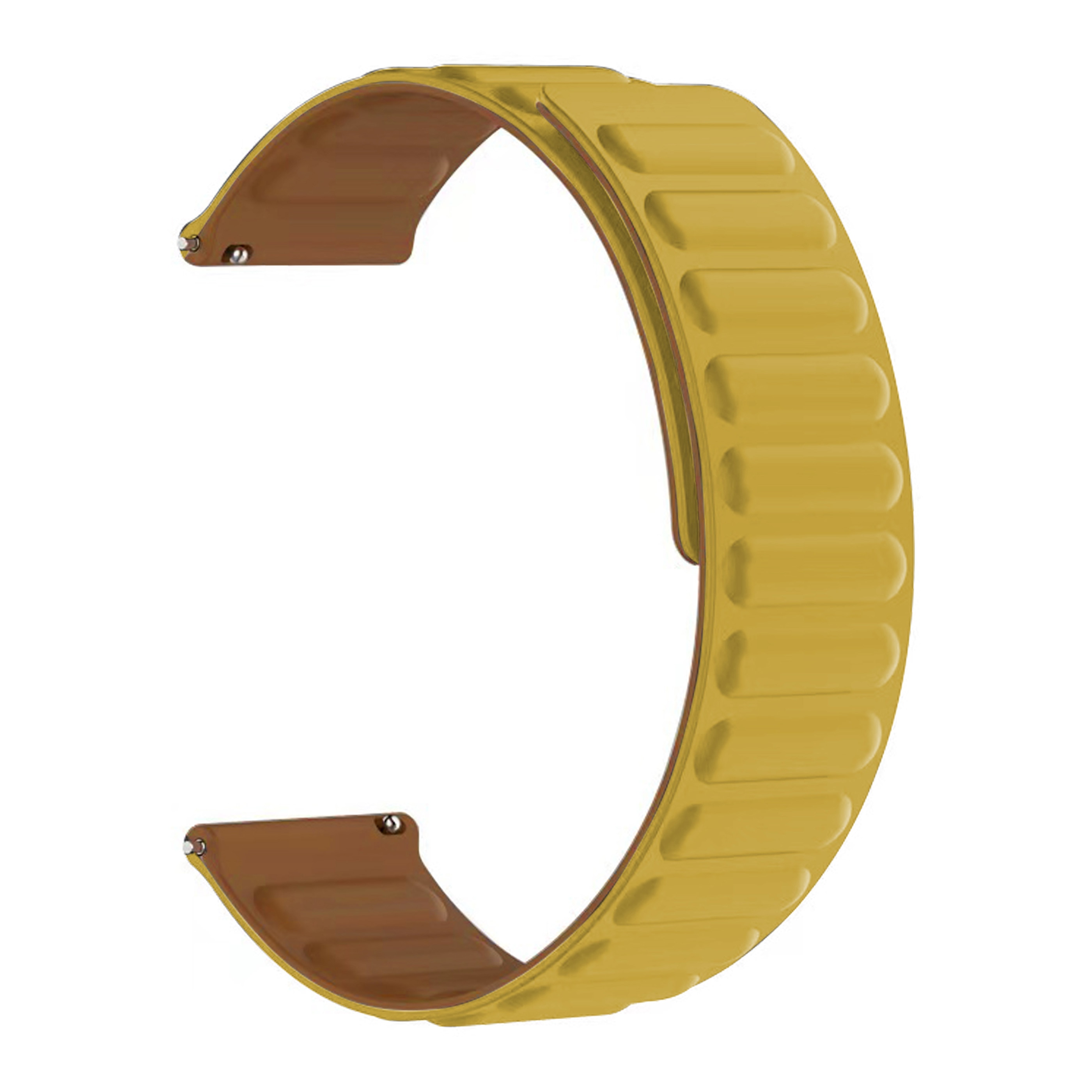 Bracelet magnétique en silicone Universal 22mm, jaune