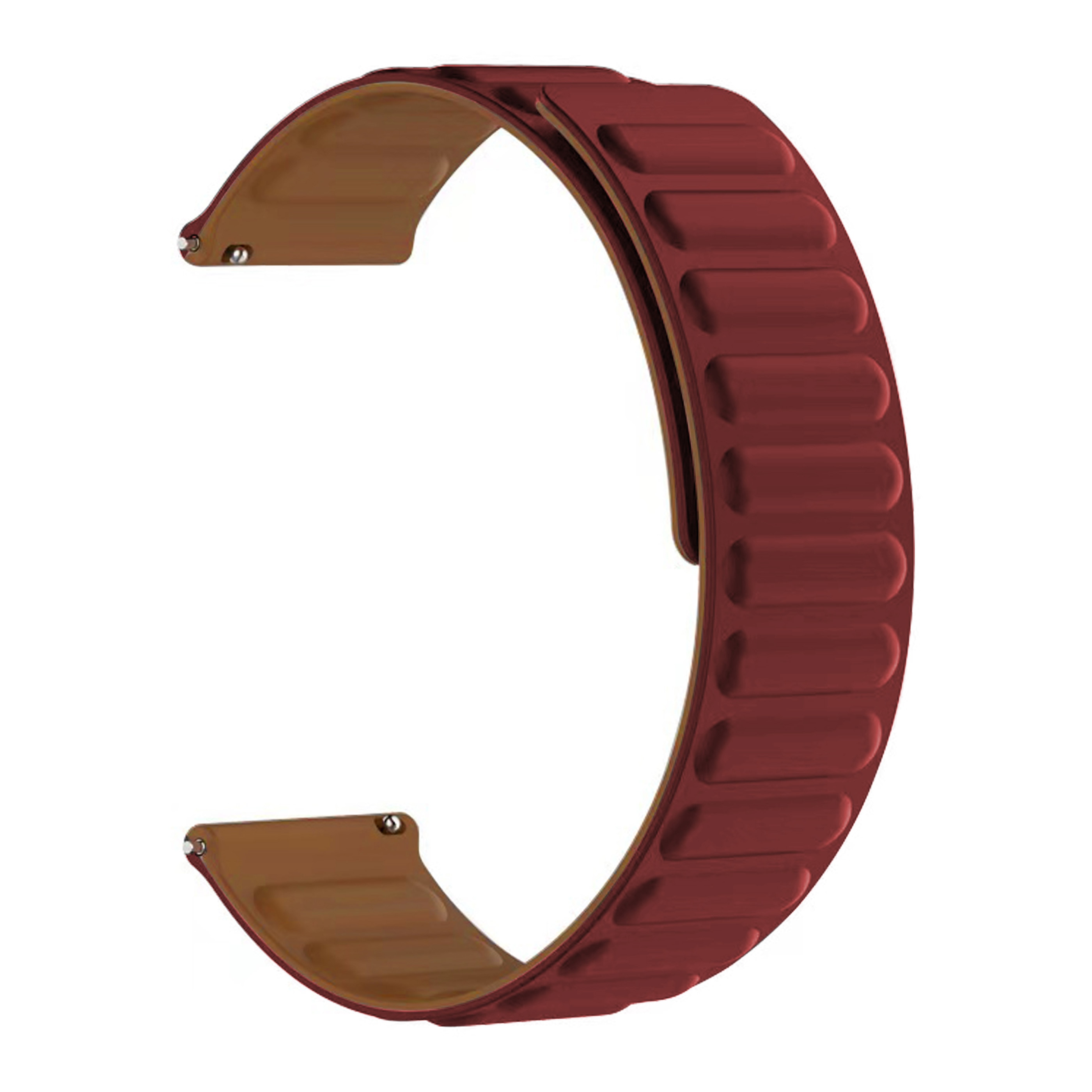 Bracelet magnétique en silicone Mibro Watch A2, bourgogne