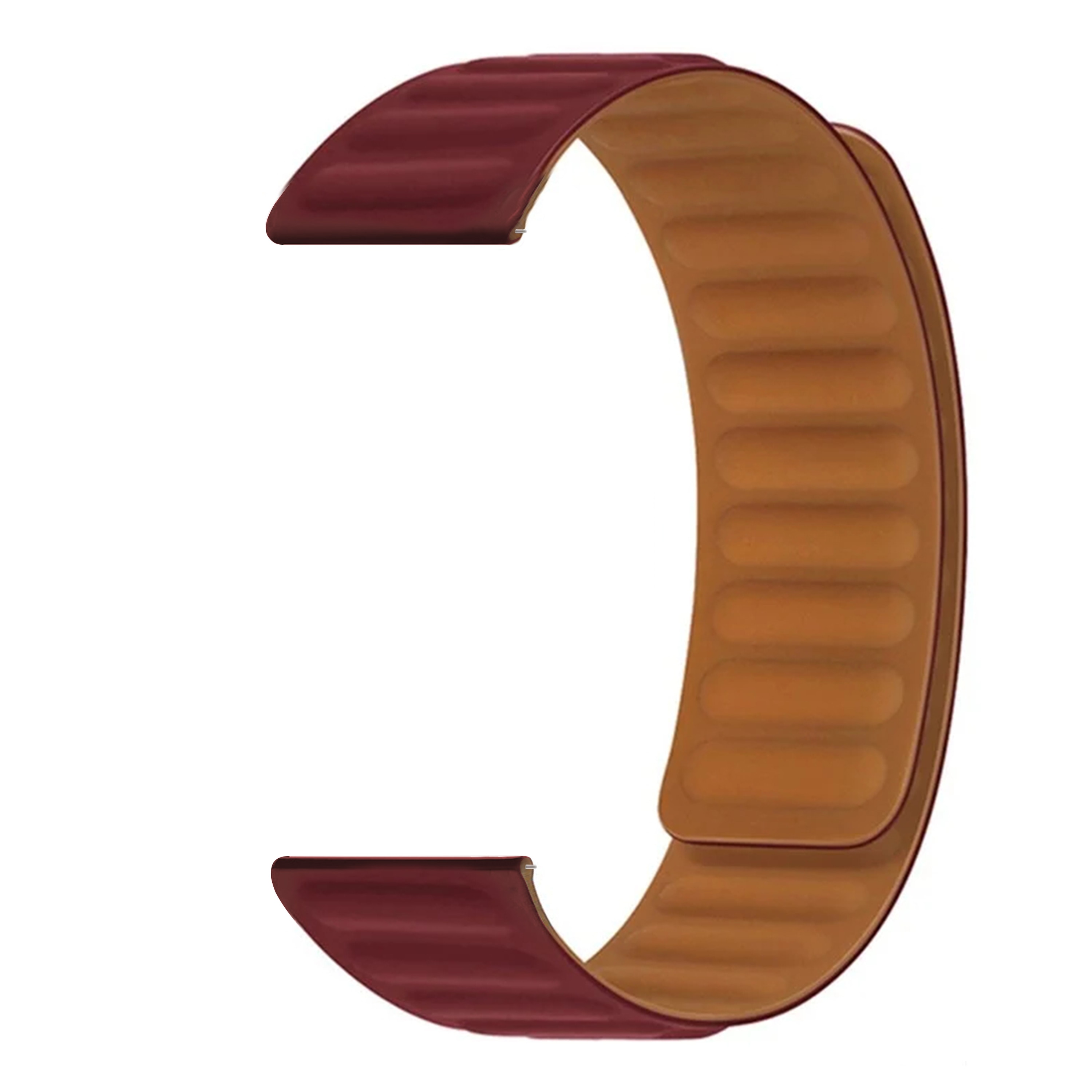 Bracelet magnétique en silicone Amazfit GTS 4 Mini, bourgogne
